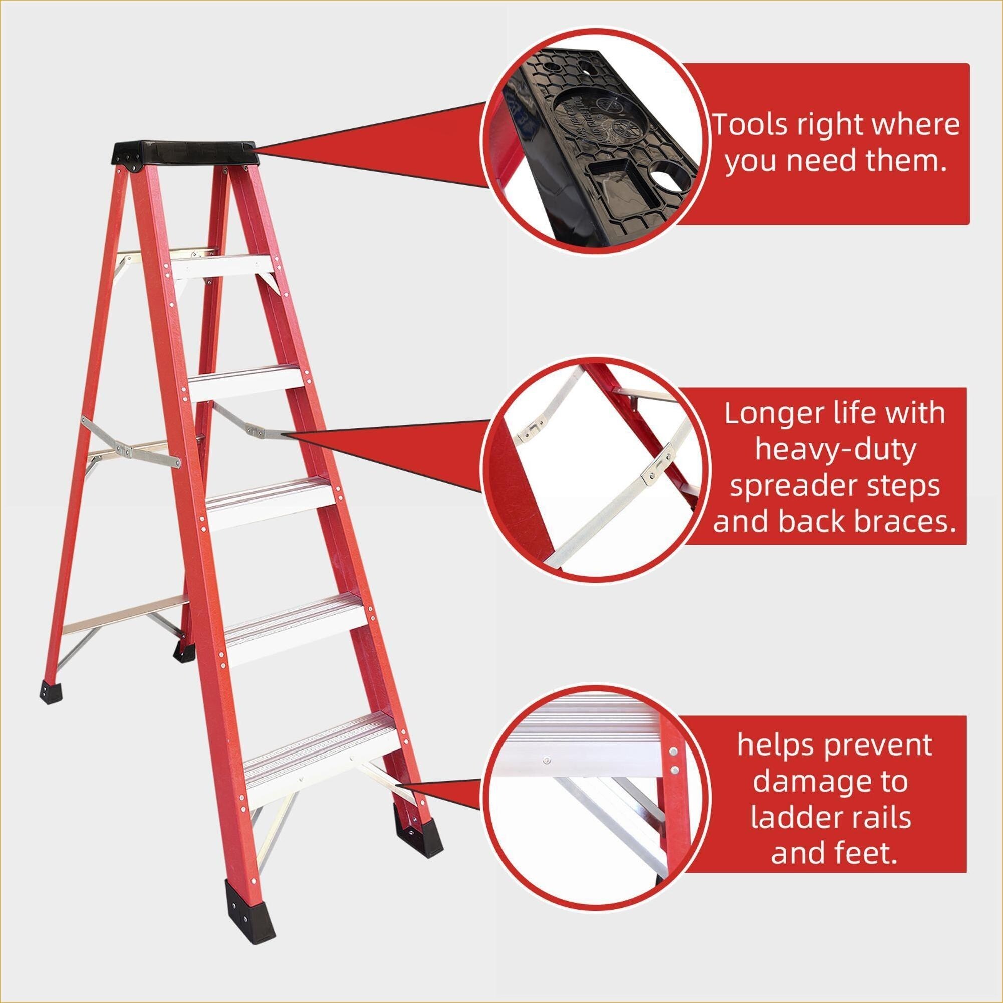 Watnature 36I8L165U97Q Step-Ladders - View #7