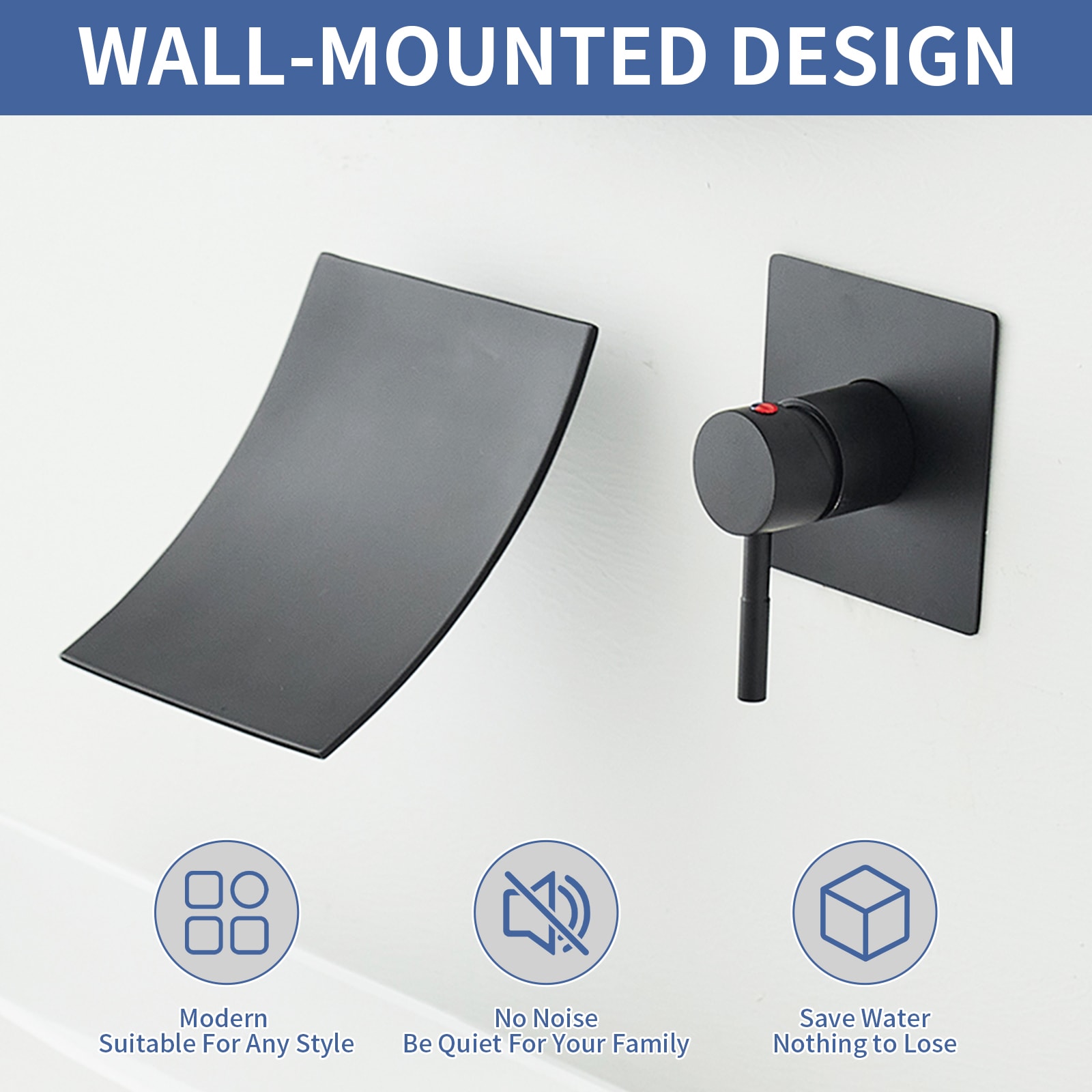 BWE A-93007-BLACK Lavatory-Faucets - View #3