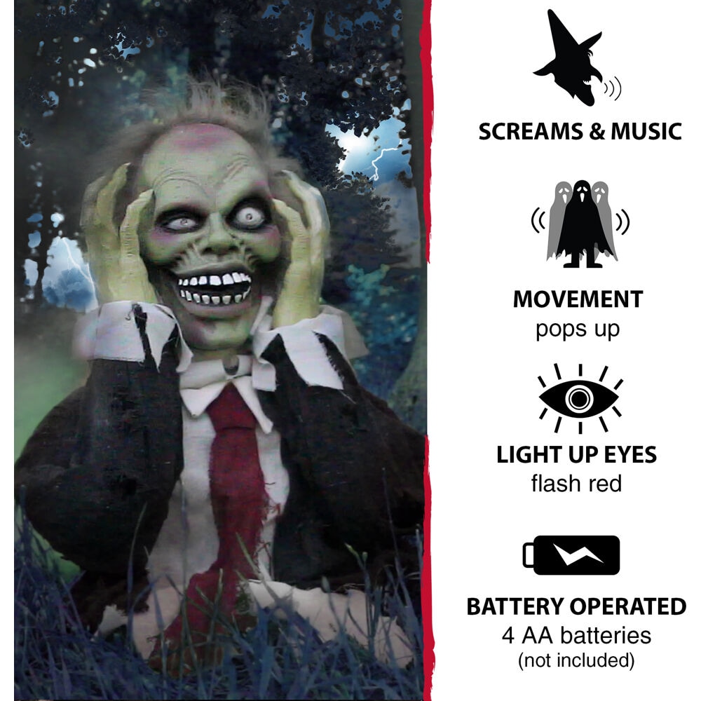 Haunted Hill Farm HHFJZOMB-1LSA Halloween-Animatronics - View #4