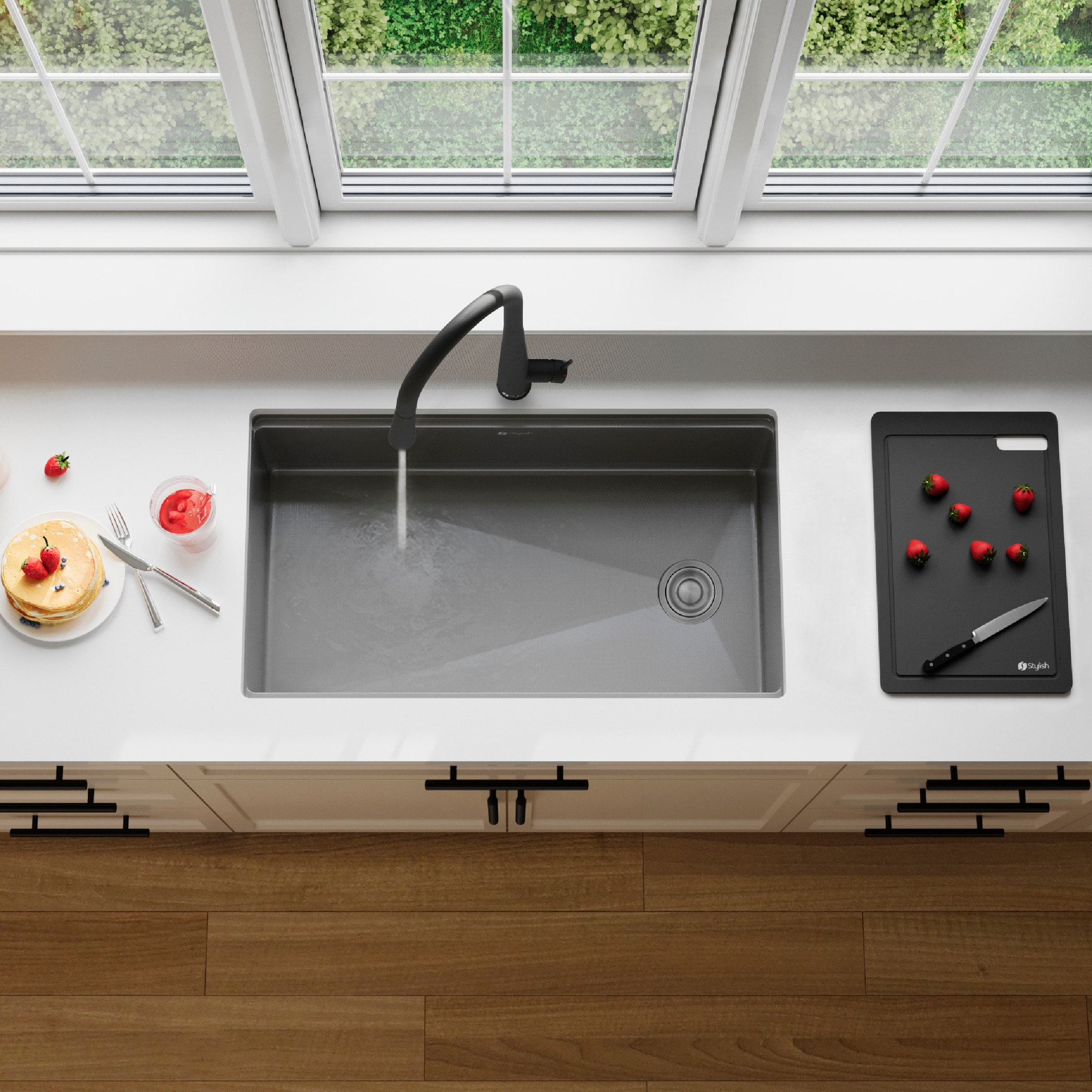 Stylish S-733WNK Kitchen-Sinks - View #14