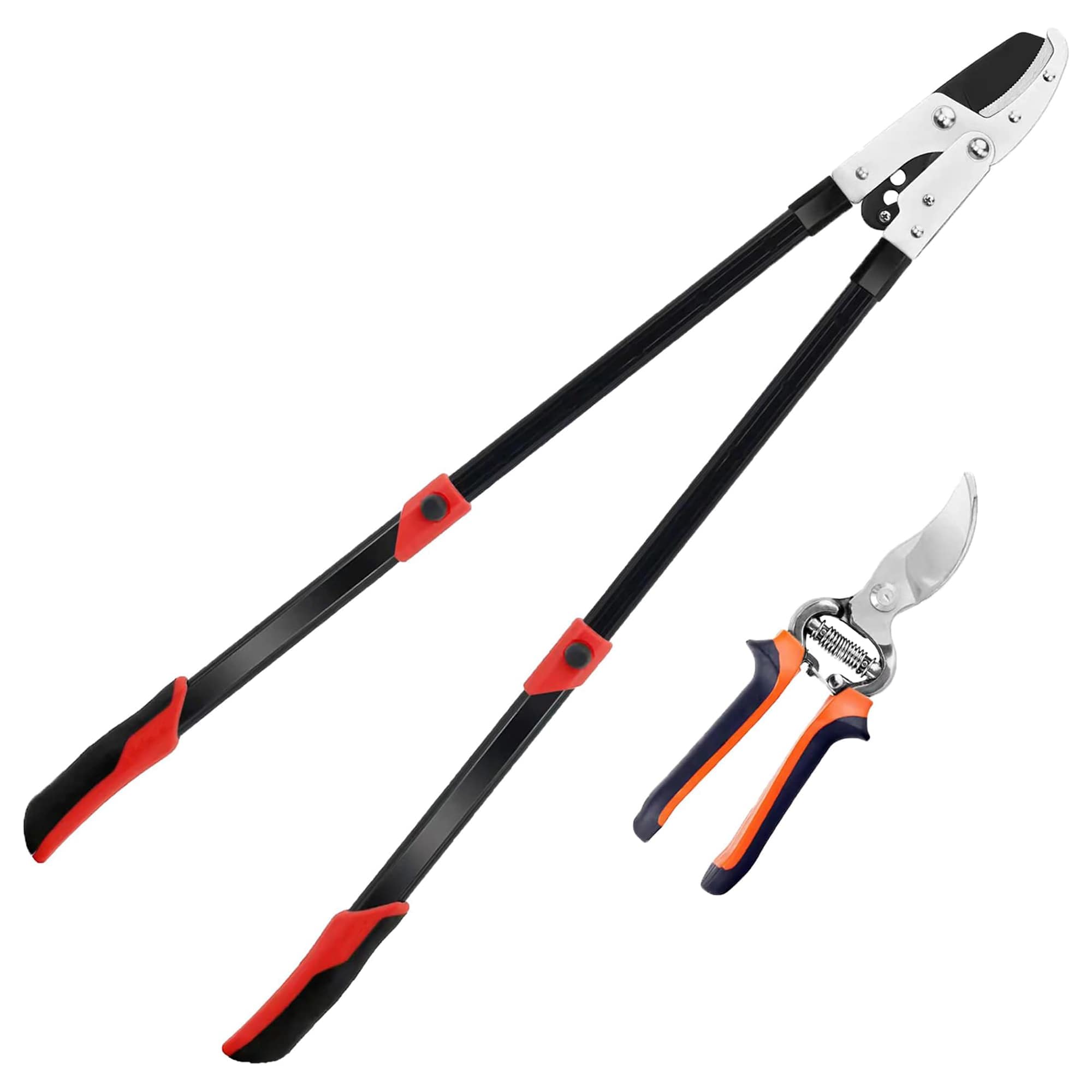  Heavy Duty Tree Lopper Extendable Pruner 28 to 41 Inch Compound Action Cutter 2 Inch Cutting Capacity for Thick Branches 1 Piece