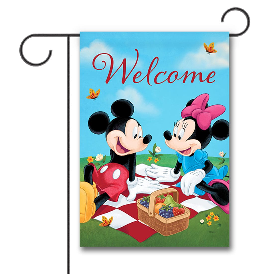 Disney 10-1211-92F-01 1.04-ft W x 1.5-ft H Summer Garden flag Kit