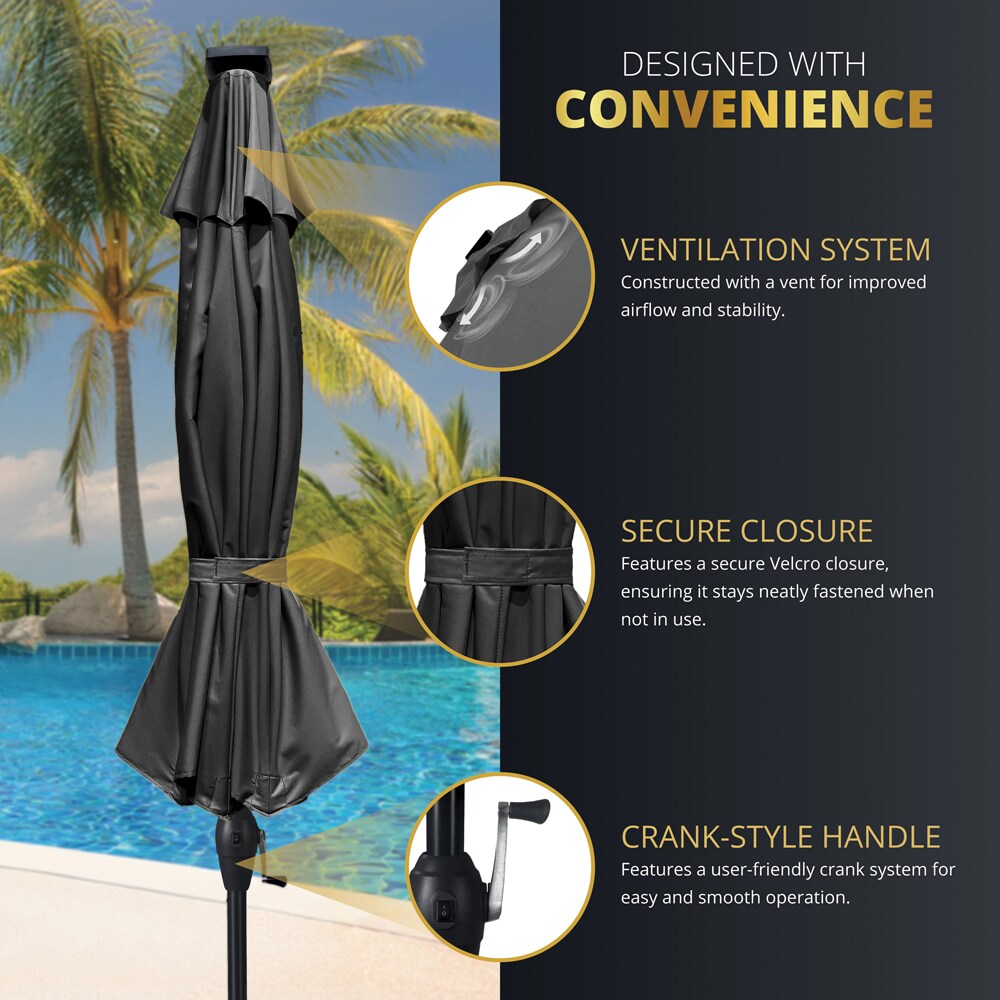 Kinger Home UMB-270CM-DG Umbrellas-2 - View #6