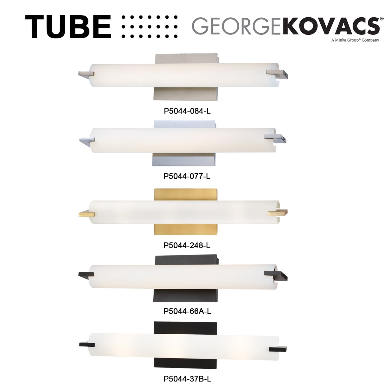 George Kovacs Tube 20.5-in 1-Light Brushed Nickel LED Modern/Contemporary  Vanity Light in the Vanity Lights department at
