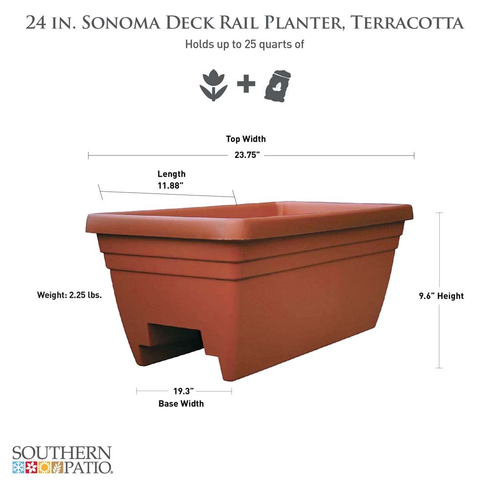 Southern Patio SR2406TC Planter-Window-Box - View #2