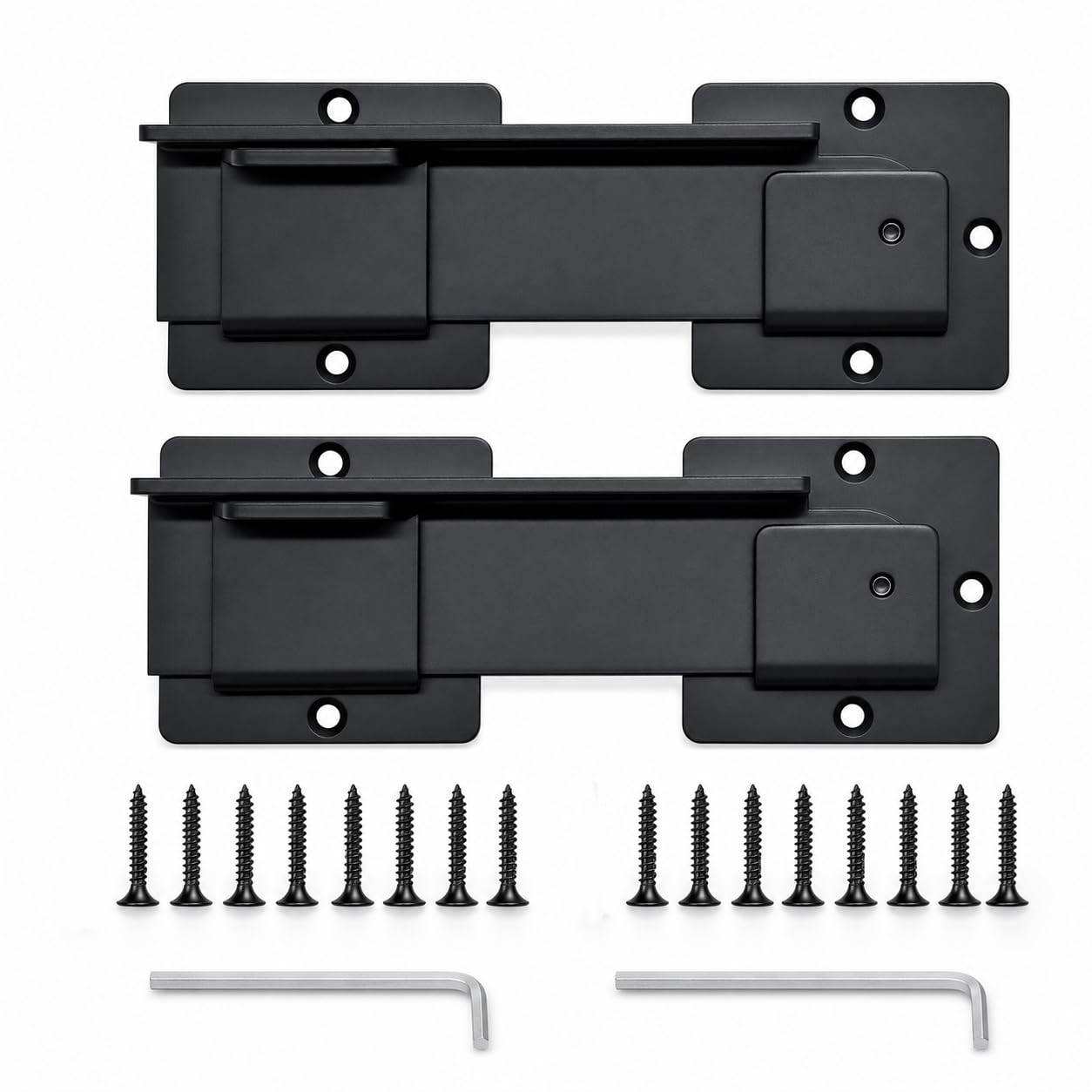 LILILIAN FMY Heavy Duty Flip Latch Gate Lock Set Adjustable Aluminum Barn Door Latches for Wooden Fence Outdoor Shed Pool Backyard Garden #LRO0818E532