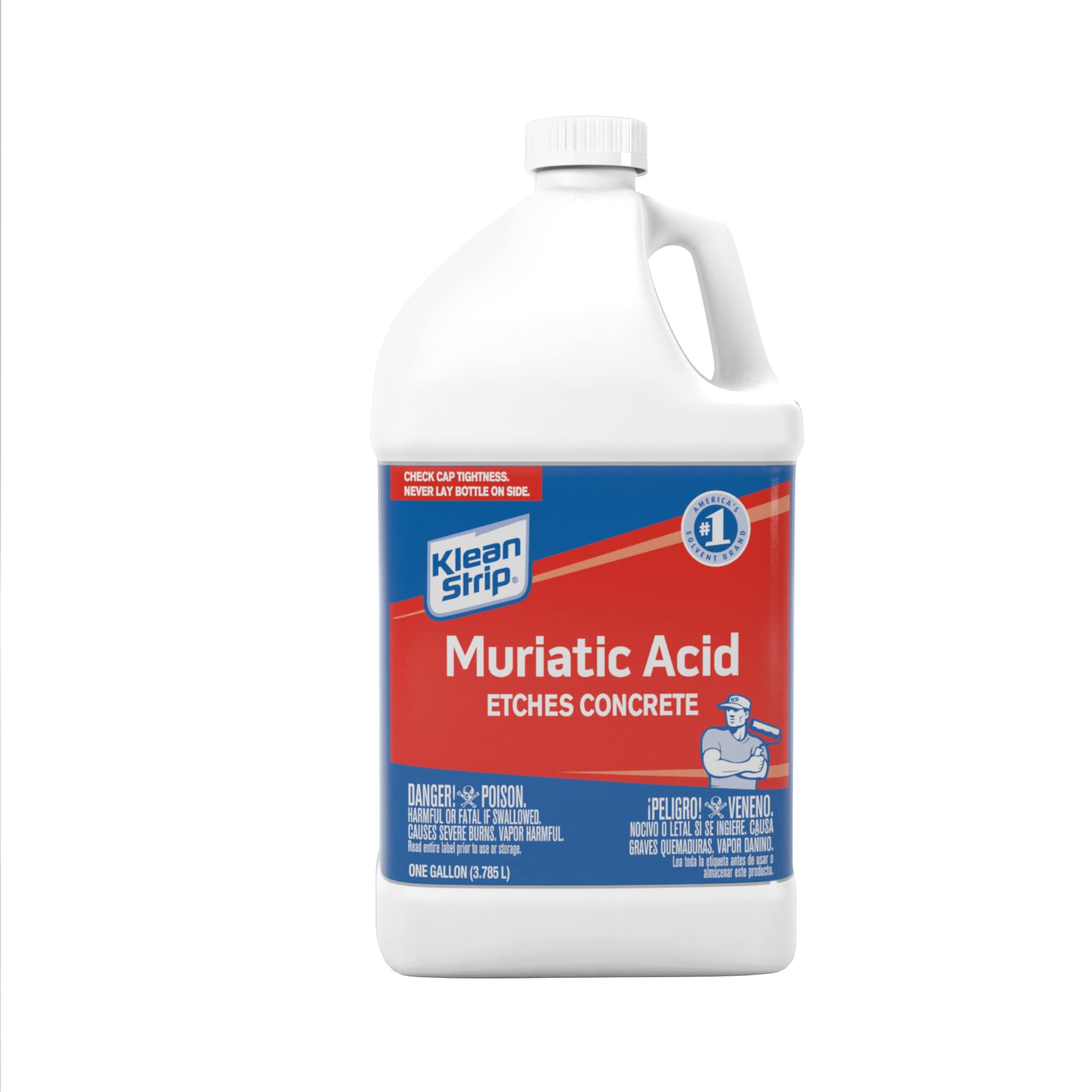 Tips to remove paint from concrete with muriatic acid.