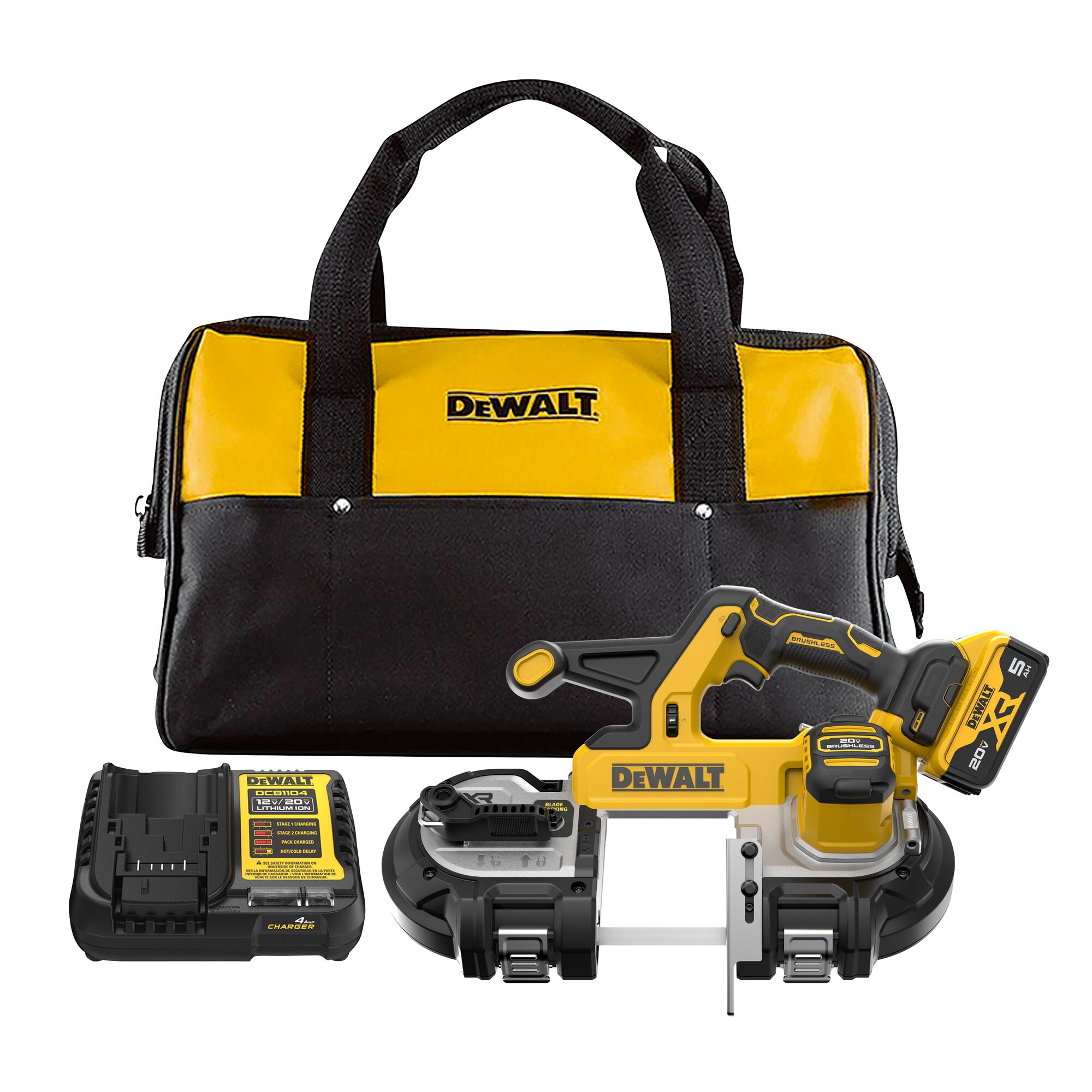 DEWALT 20-Volt 3.375-in Portable Band Saw (Charger Included and 1-Battery) DCS378P1 Sansujyuku sansujyuku.com