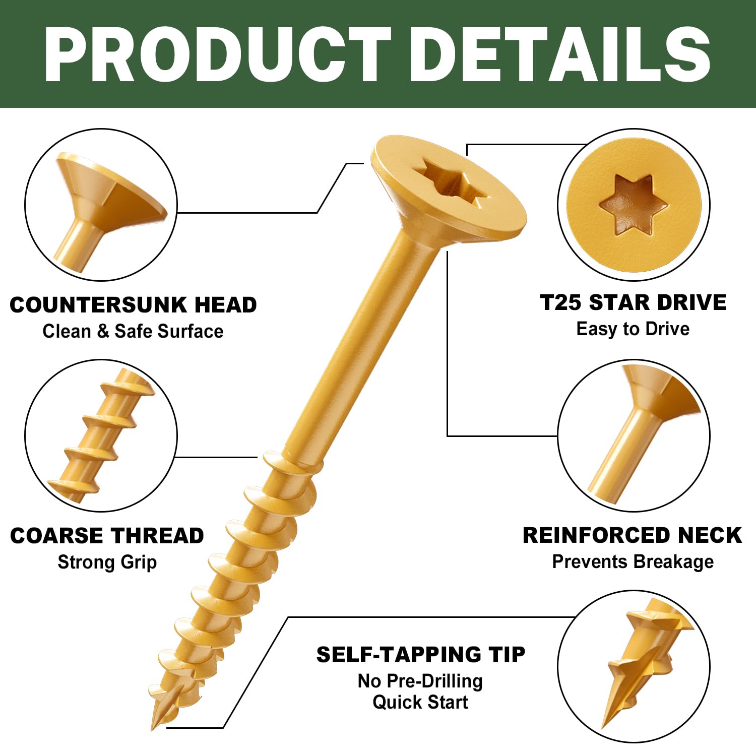 Linder Group Inc L3RX3IMU Wood-Screws - View #3