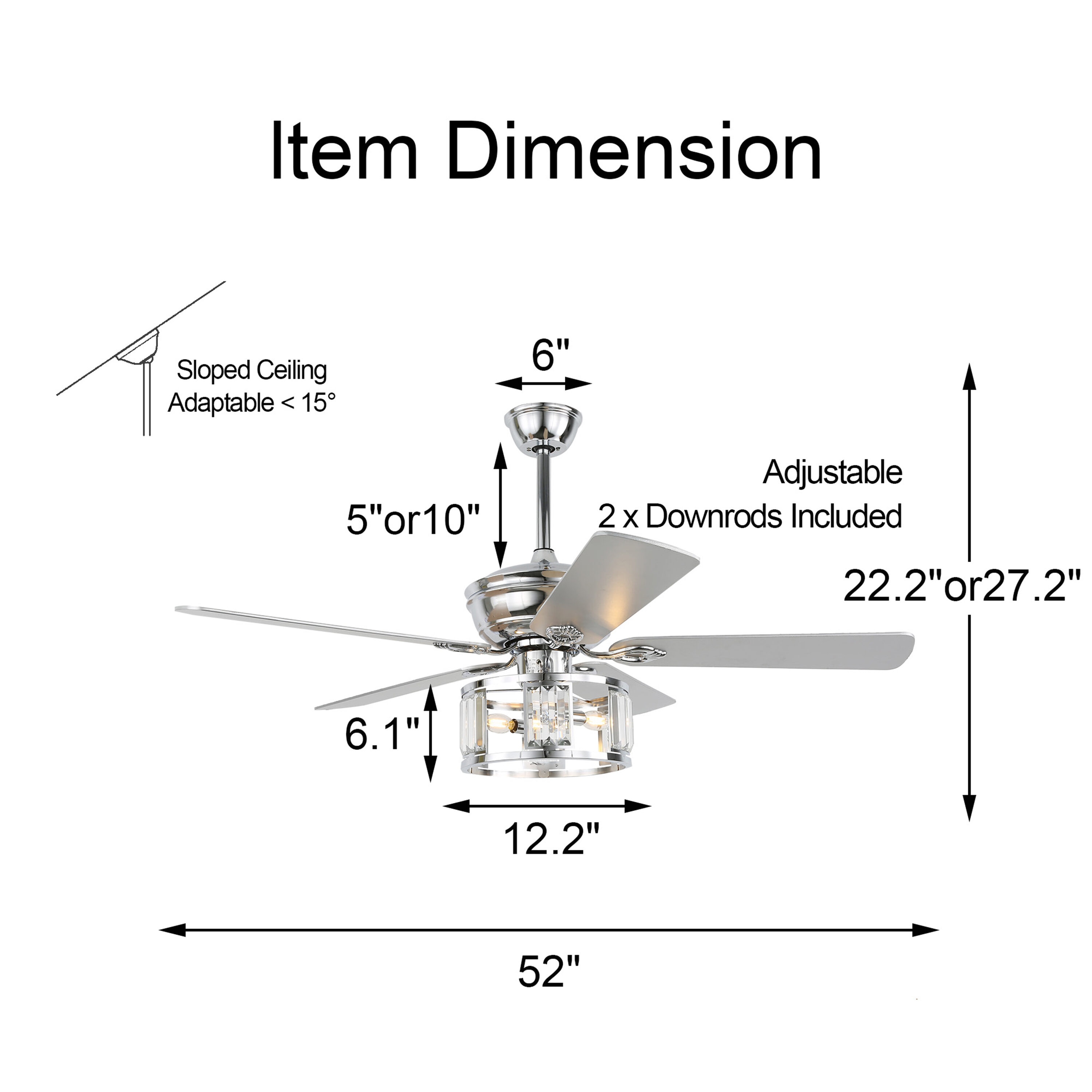 Oaks Decor BD2048-C Ceiling-Fans - View #11