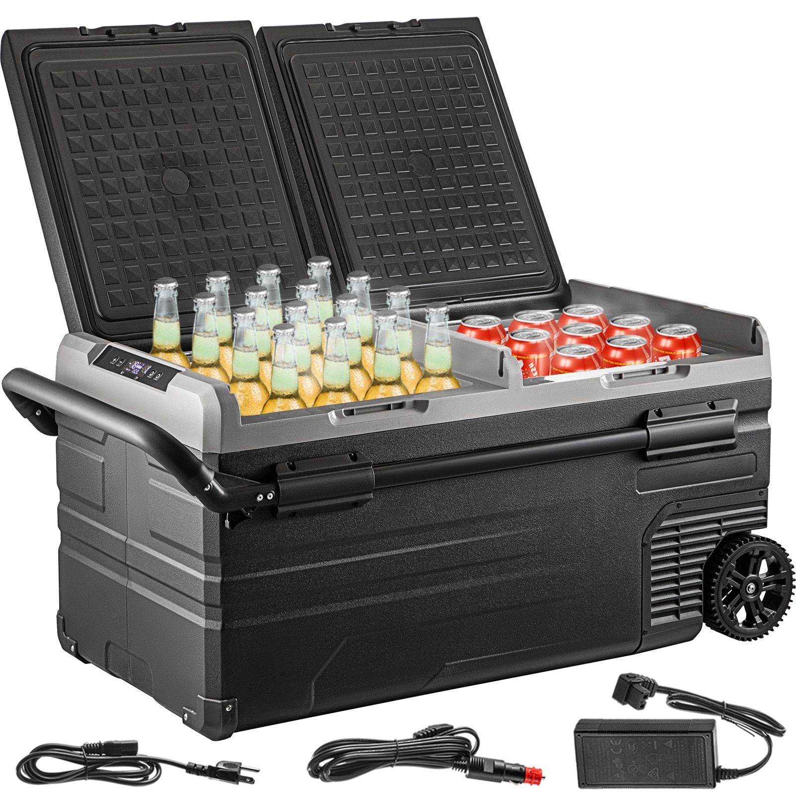 VEVOR JYCZBX95L00000001V1 12V/240V APP Control Car Freezer 3.35-cu ft Frost-free Chest Freezer ( Travel Cooler )