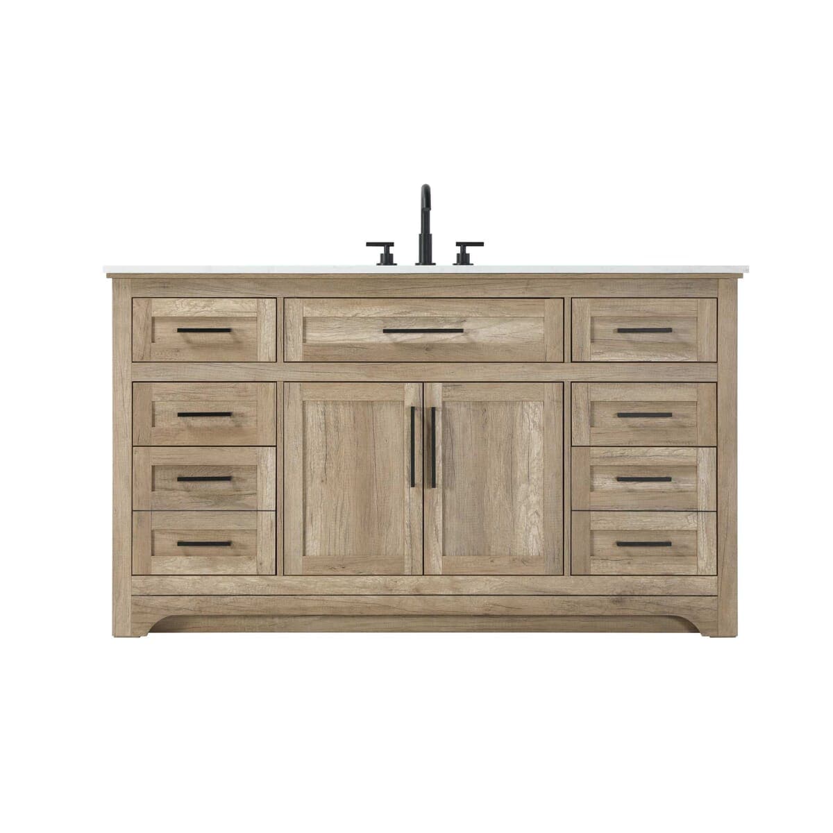 Simply Living Home Redford 60 inch Single Bathroom Vanity in Natural Oak