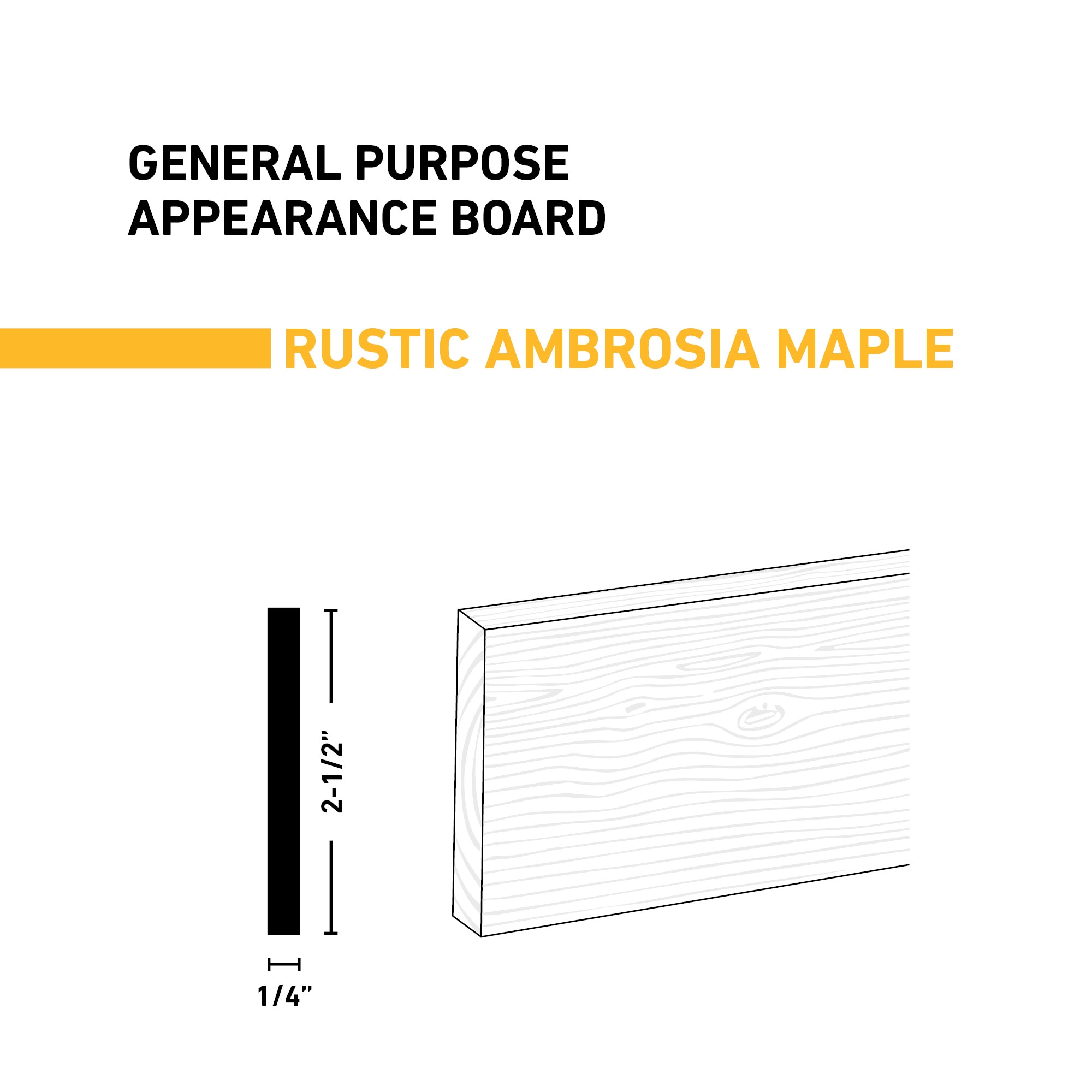 Ornamental Mouldings BRDRUS 1-4X3X2WMAP Appearance-Boards - View #2