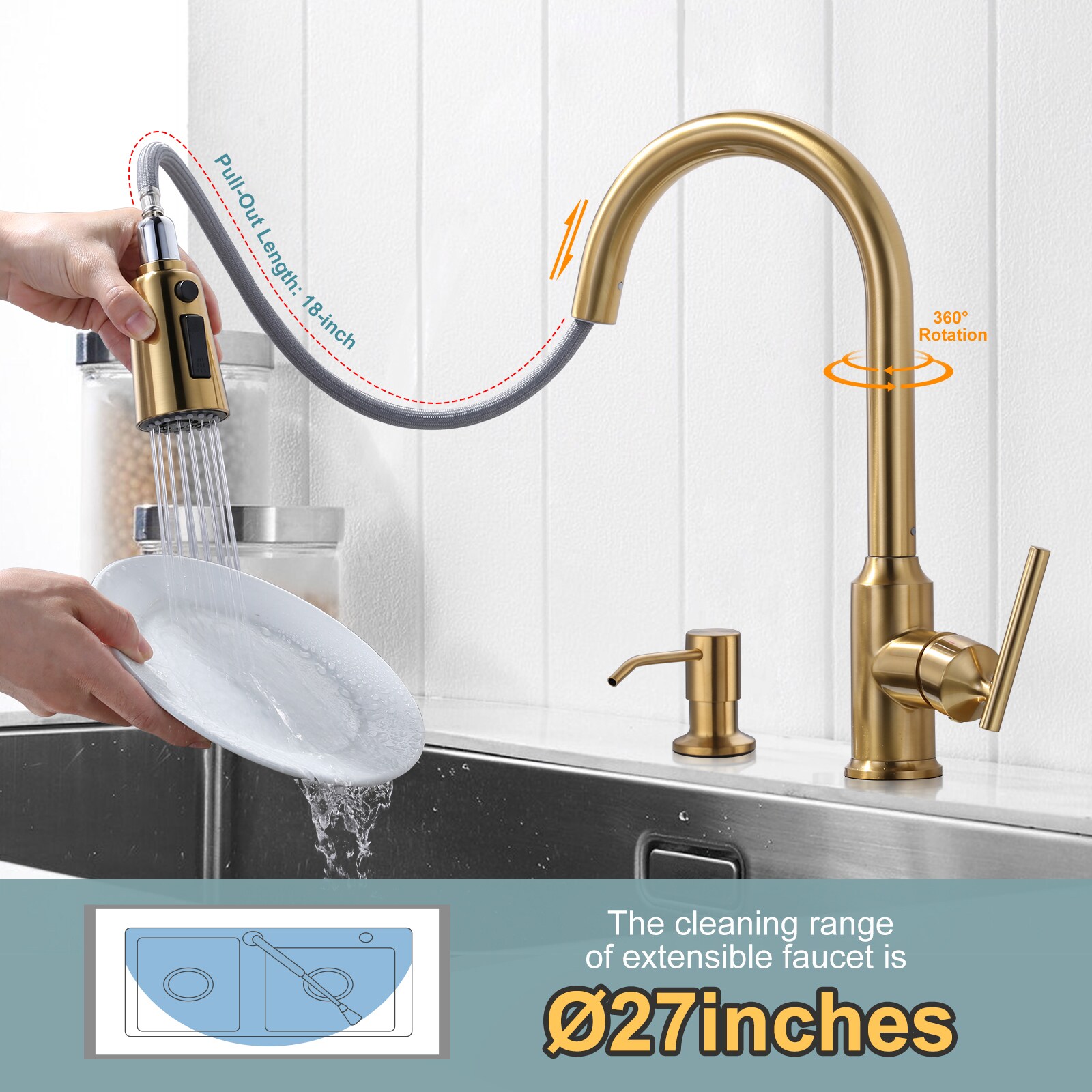 WOWOW 2312701G-S-LW Kitchen-Faucets - View #2
