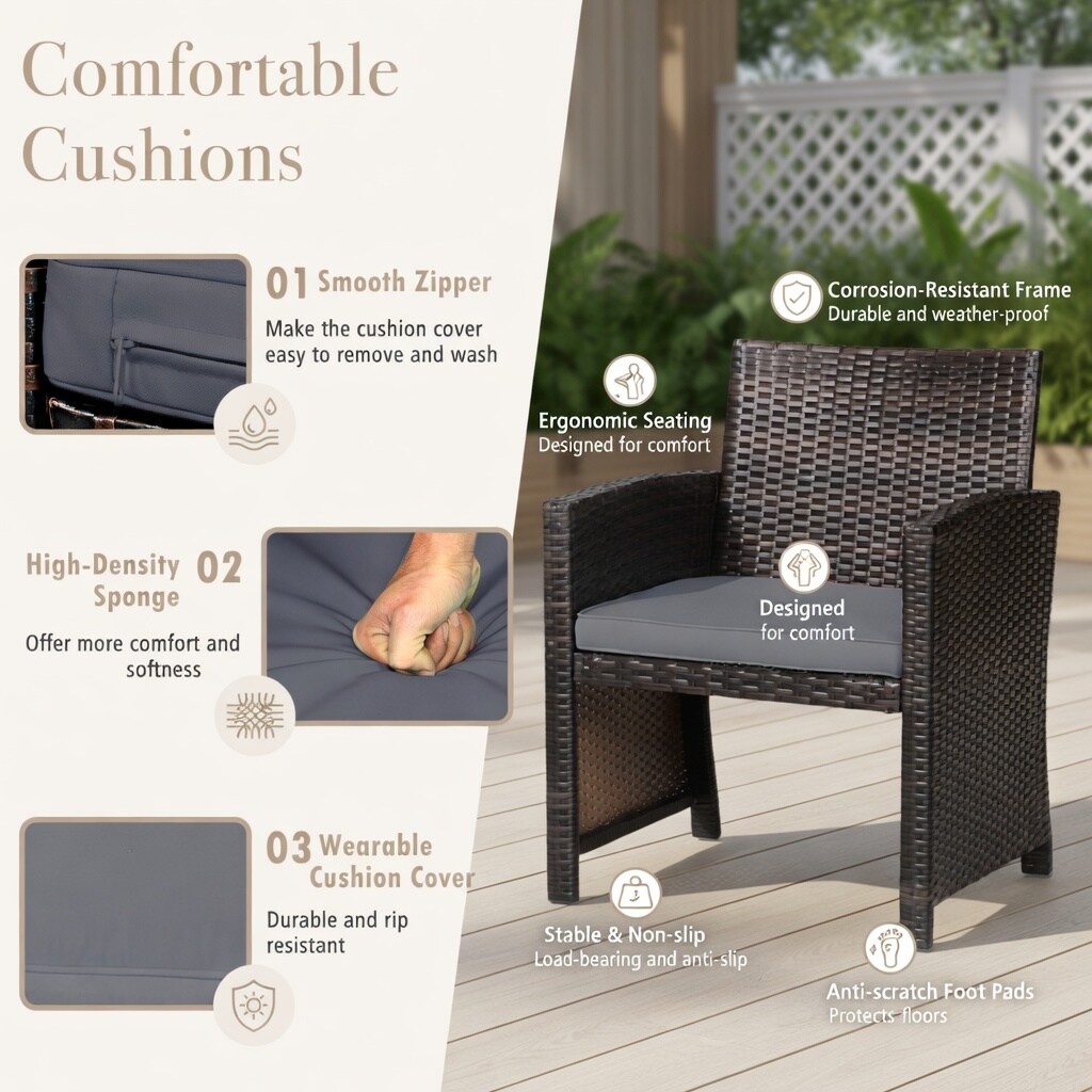 Choco Moon WYC-WQ17559-LS Patio-Conversation-Sets - View #6