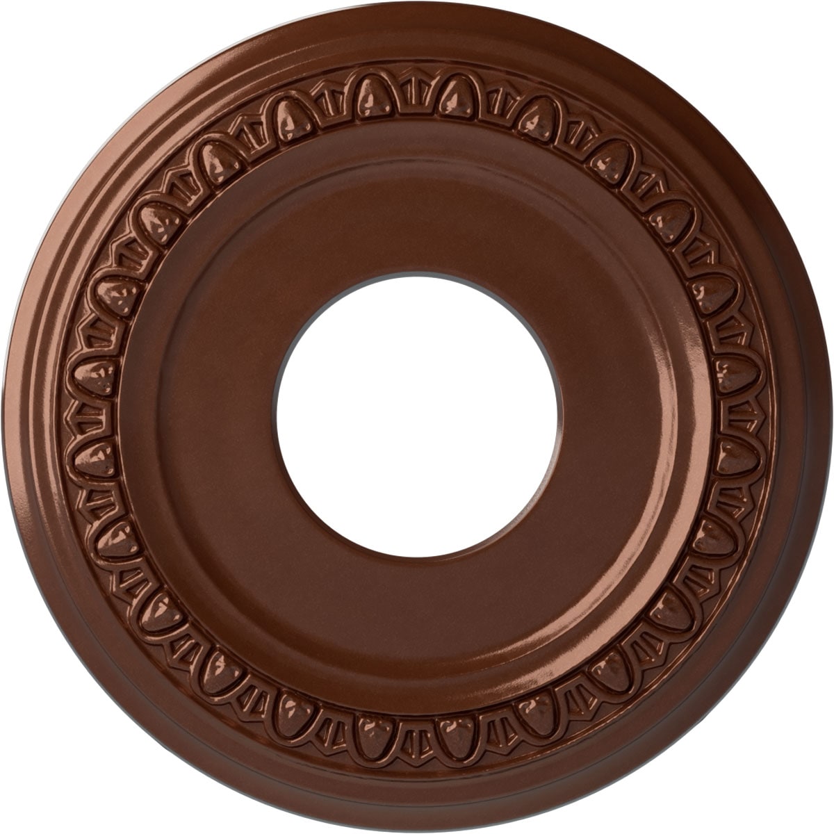 Ekena Millwork CM12JACPS Jackson 12.25-in W x 12.25-in L Painted Copper Penny Polyurethane Whole Ceiling Medallion