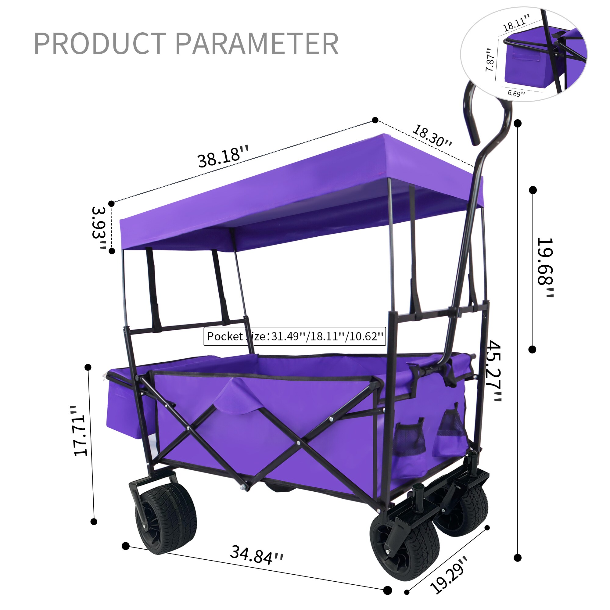 AHIOU HOME ZAAHG-115010C Yard-Carts - View #13