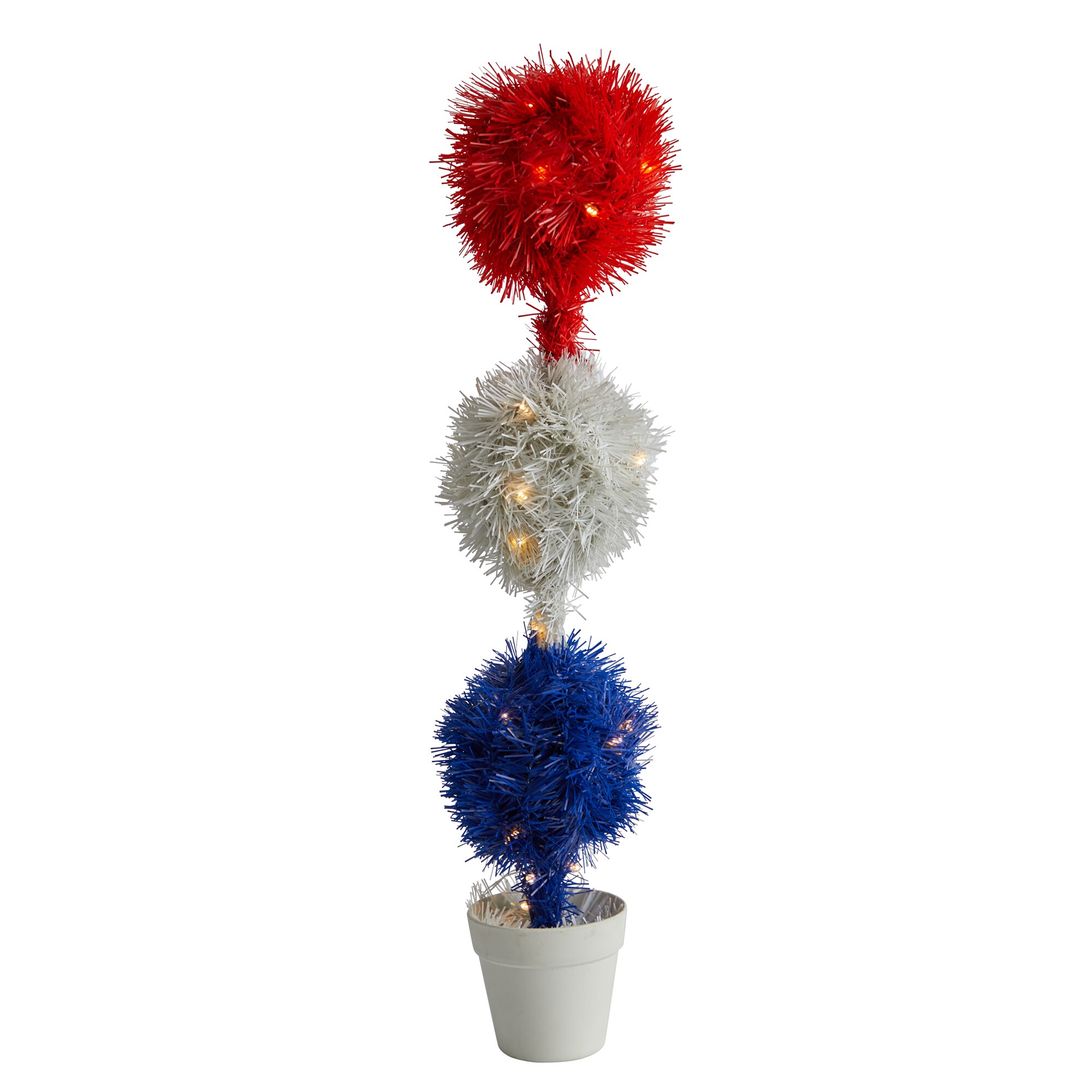 Nearly Natural P1801 PVC Indoor Artificial tree Flag 4th of July Decor