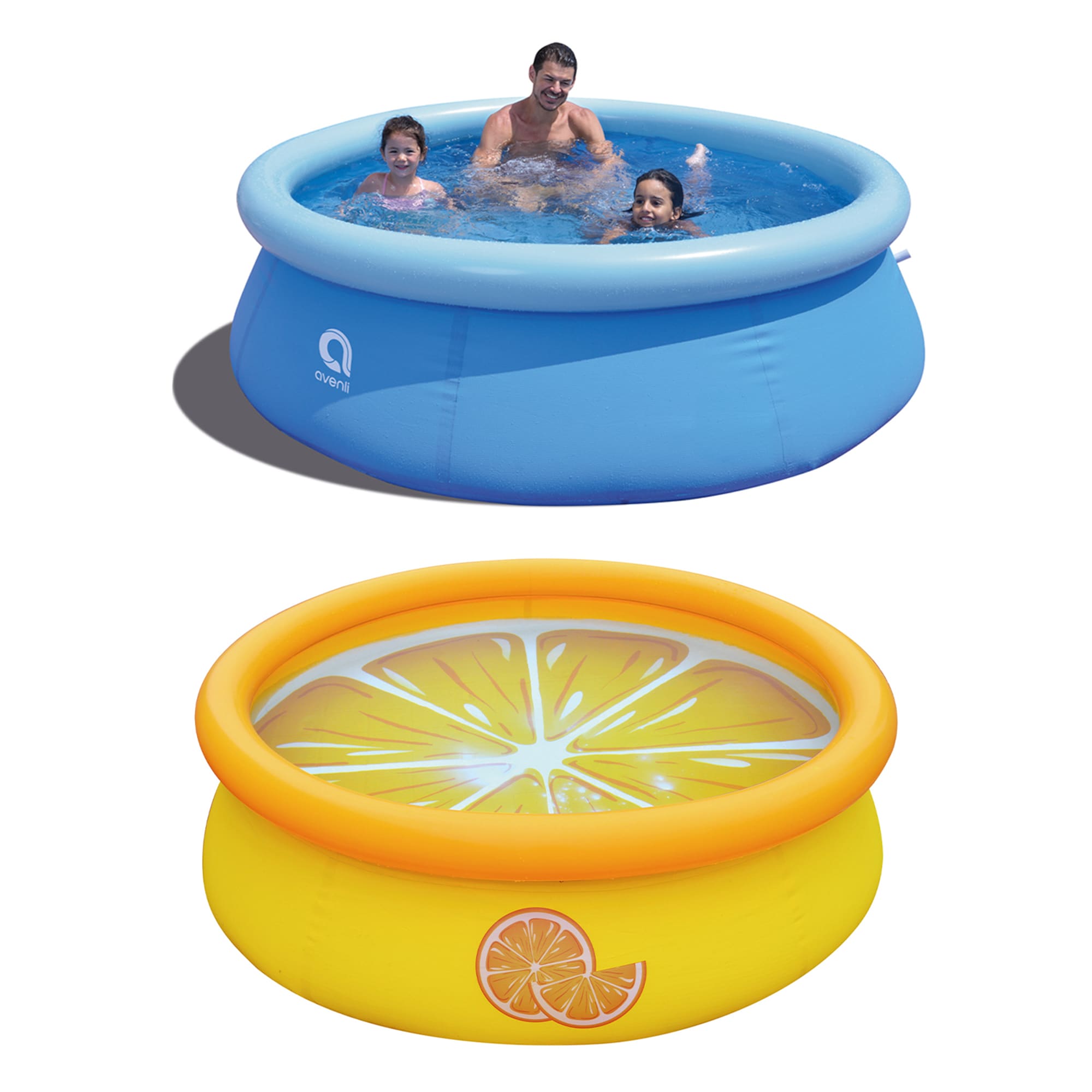 JLeisure 258717 8-Feet x 8-Feet x 25-Inches Inflatable top ring Round Above-Ground Pool