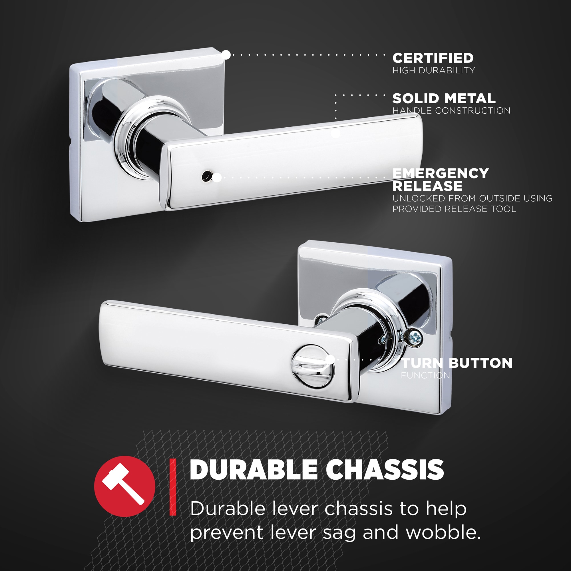 Kwikset 300BRNL SQT 26 RCS Door-Handles - View #5