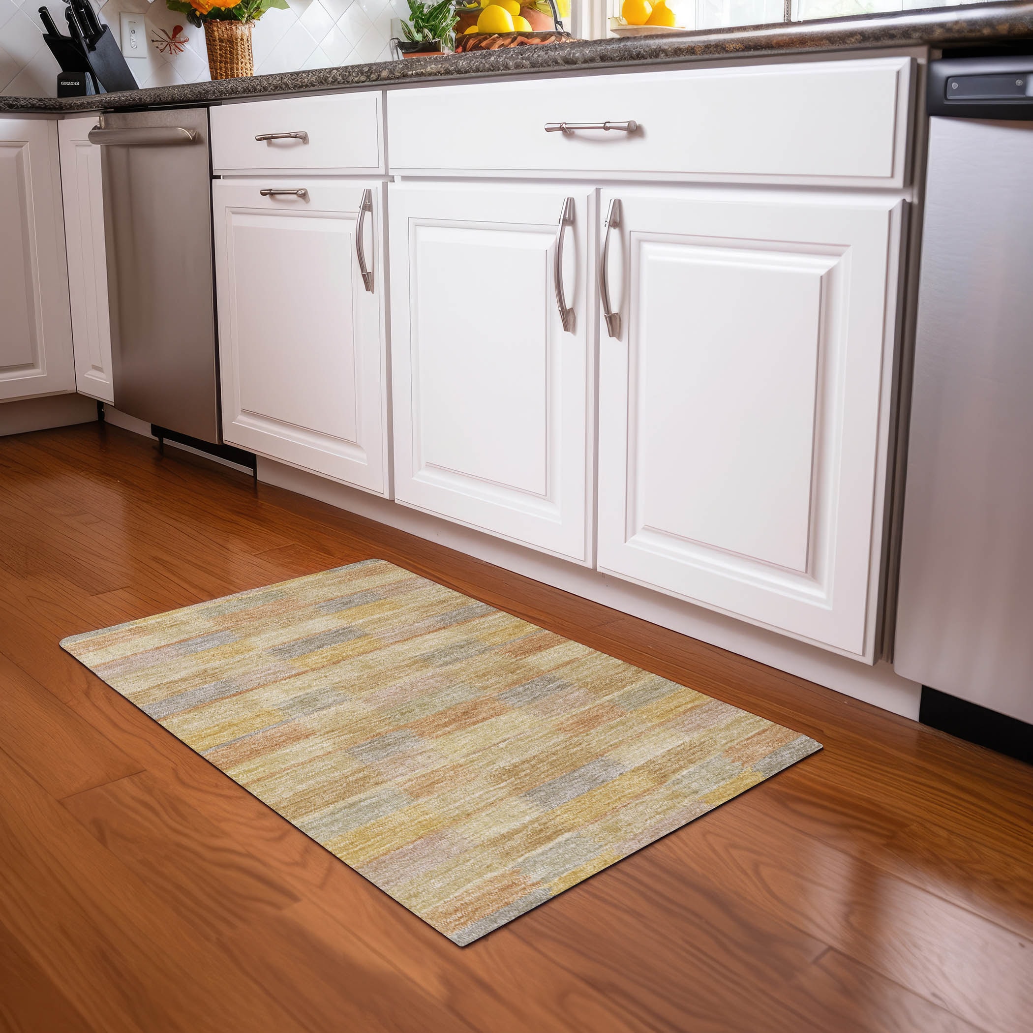 Addison Rugs ACN1628WH20X30 Chantille ACN1628WH 1 x 2 (ft) Loomed Wheat Rectangular Indoor/Outdoor Machine washable Pet Friendly Area rug