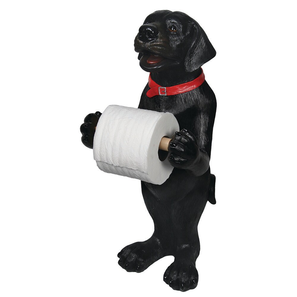 Rivers Edge Standing Toilet Paper Holder Black Lab 807