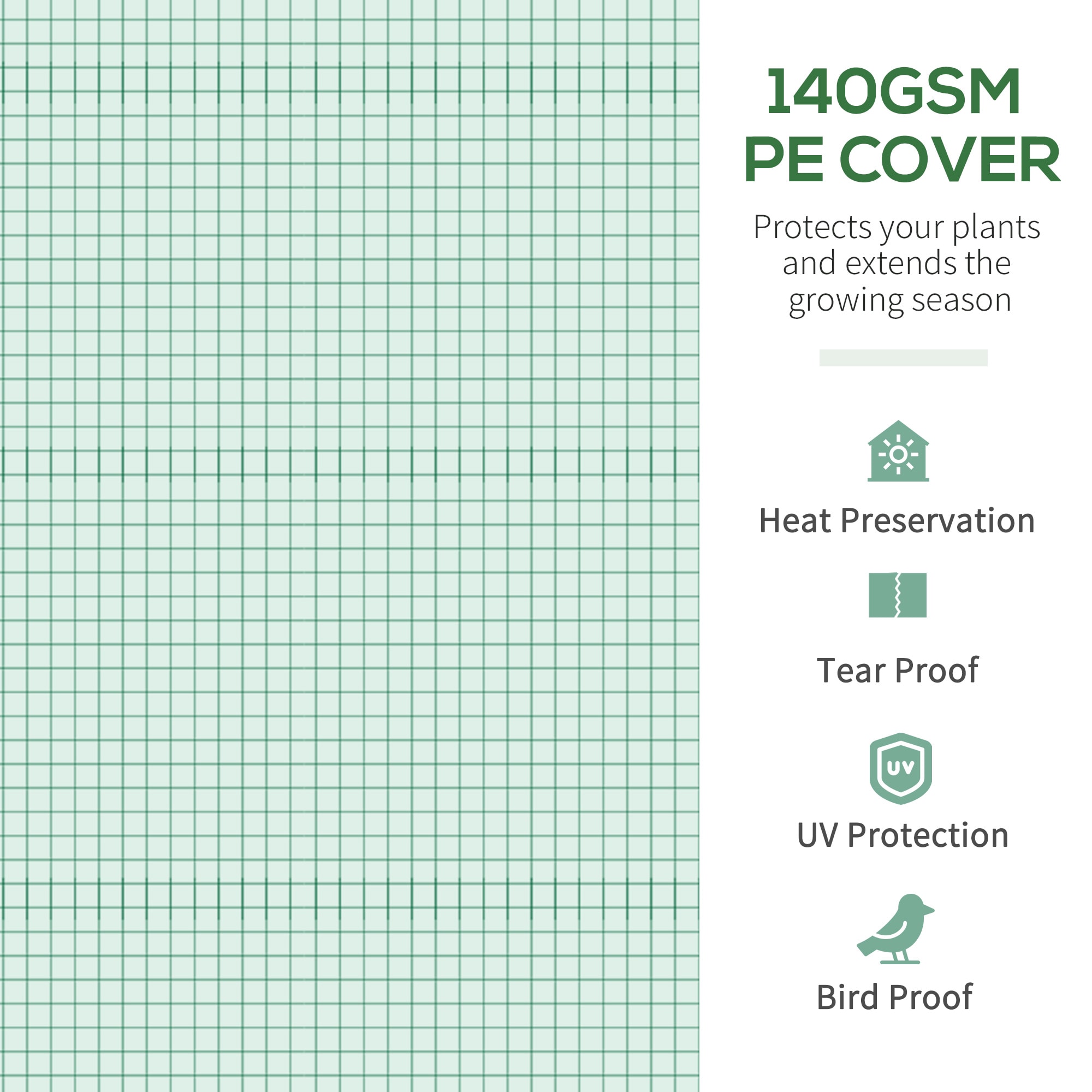 Outsunny 845-764V00GN greenhouses - View #7