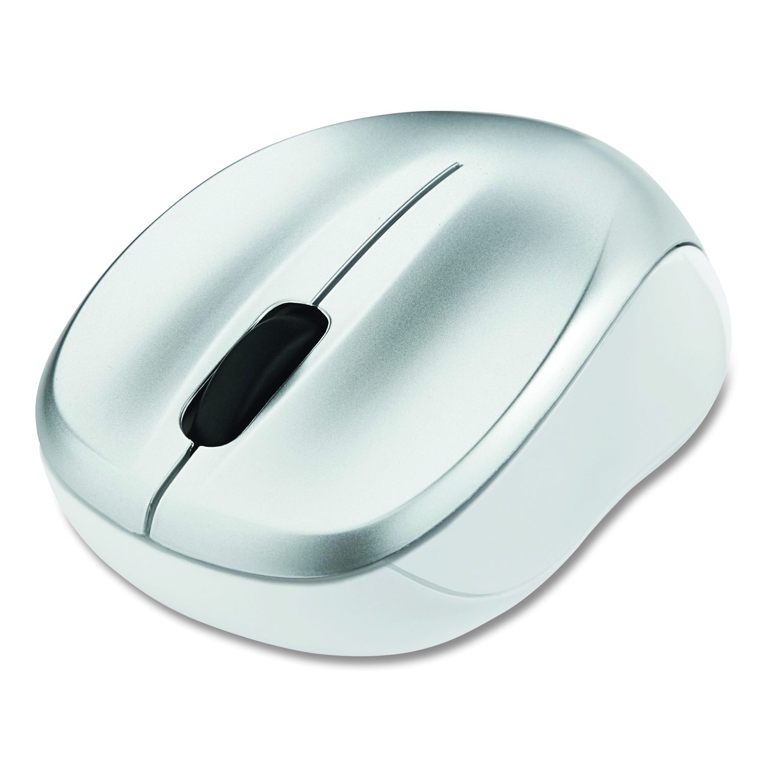 Verbatim Silent Wireless Blue LED Mouse 2.4 GHz Frequency/32.8 ft Wireless Range Left/Right Hand Use Silver