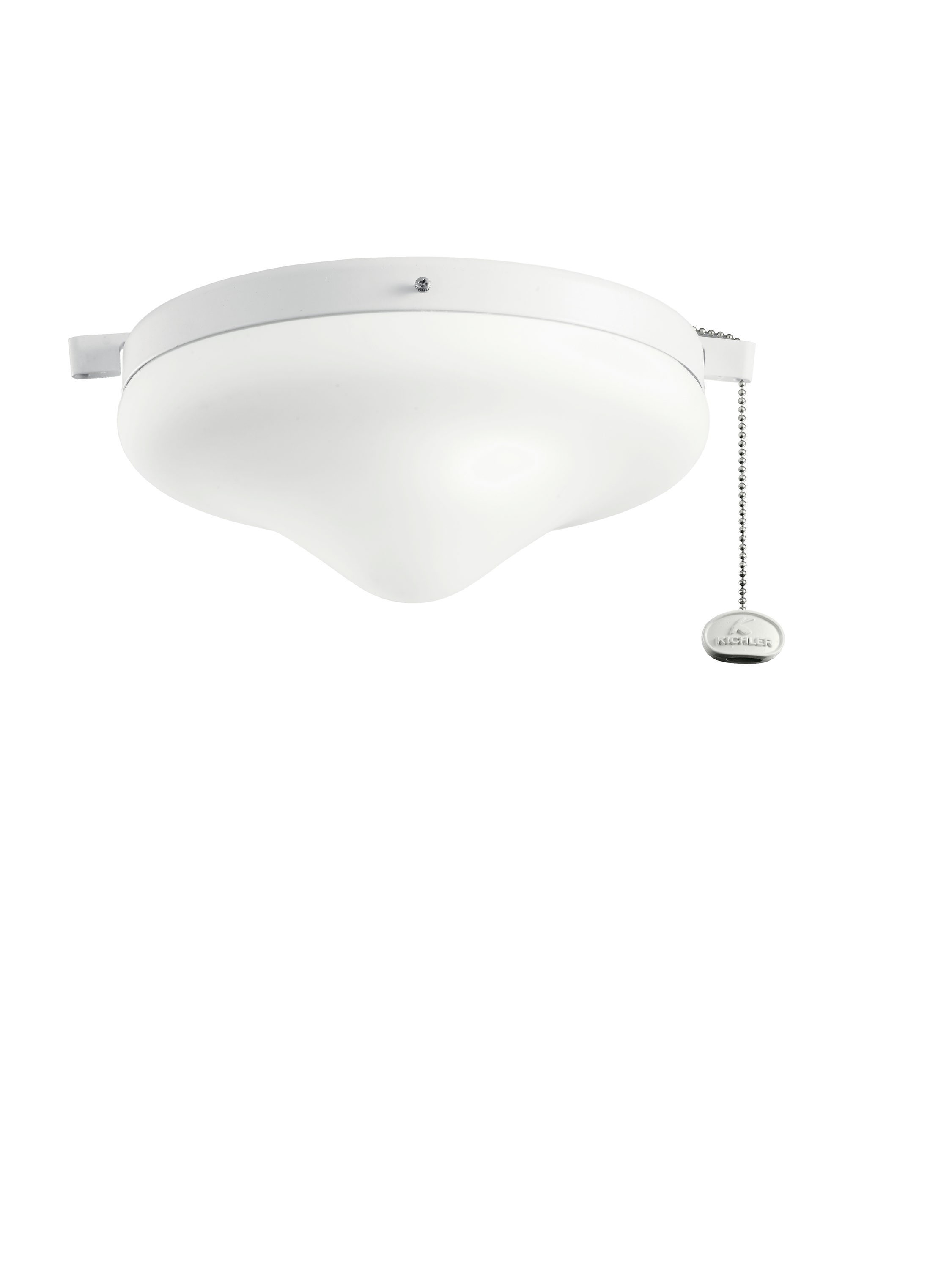 Kichler 380010WH 10.25-in 2 -Light White LED Ceiling Fan Light Kit