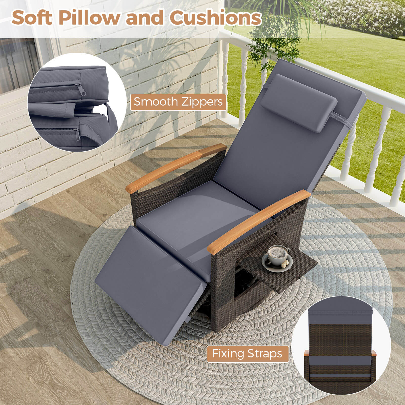 Costway HCST08291 Chaises-Settees - View #6