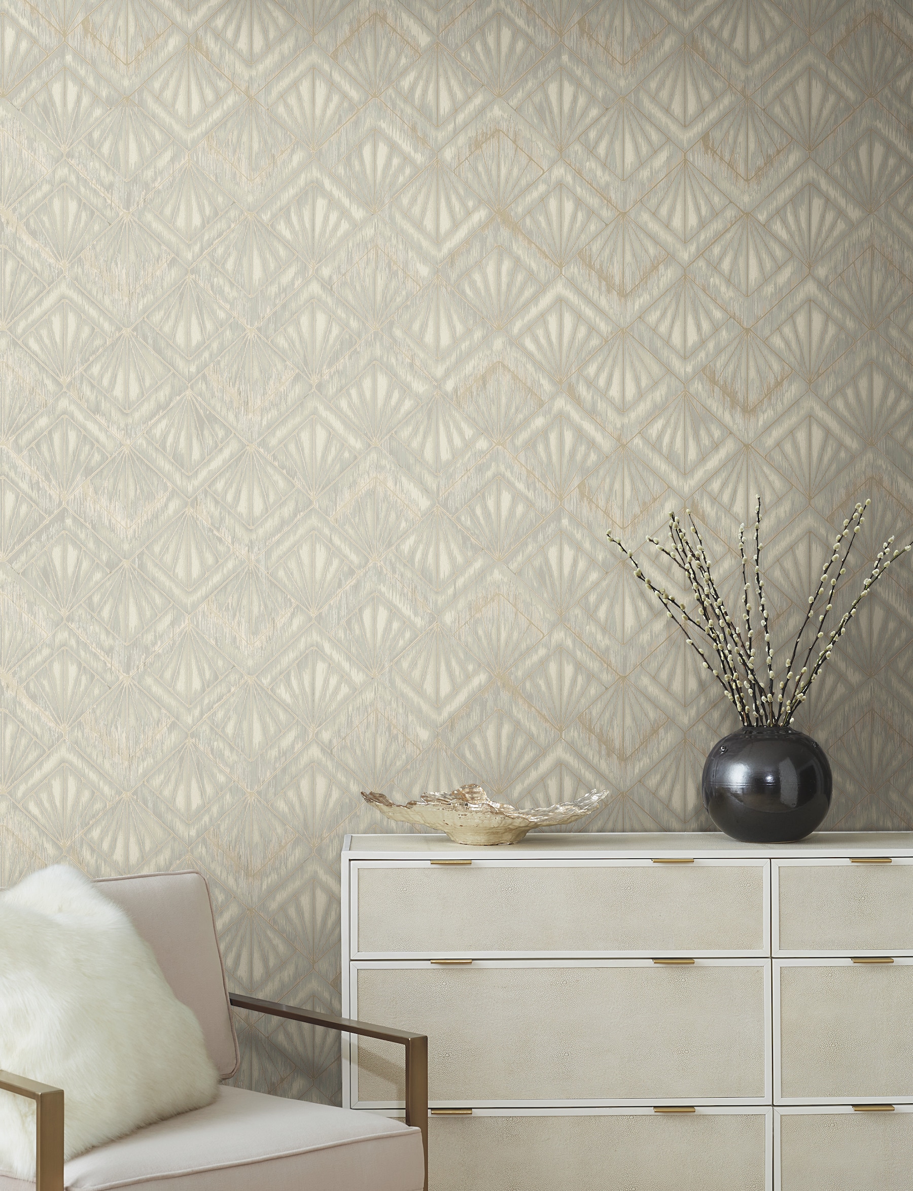 York Wallcoverings Modern Nature 2nd Edition 60.8-sq Ft Gray Non-woven ...