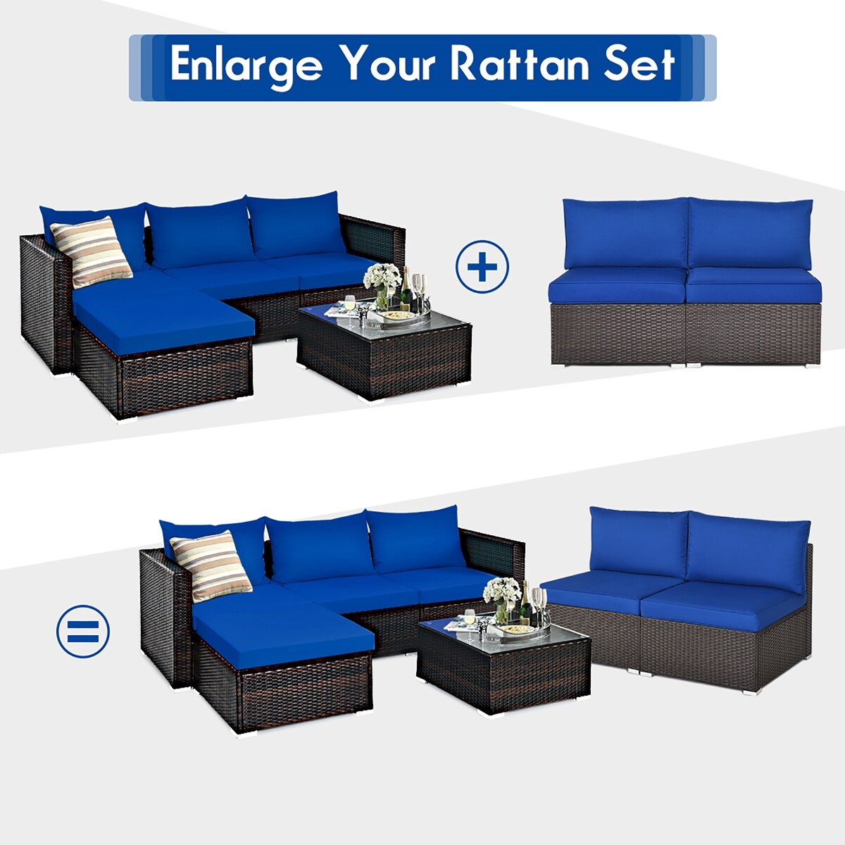 Costway HW63847NY Patio-Sofas-Daybeds - View #6