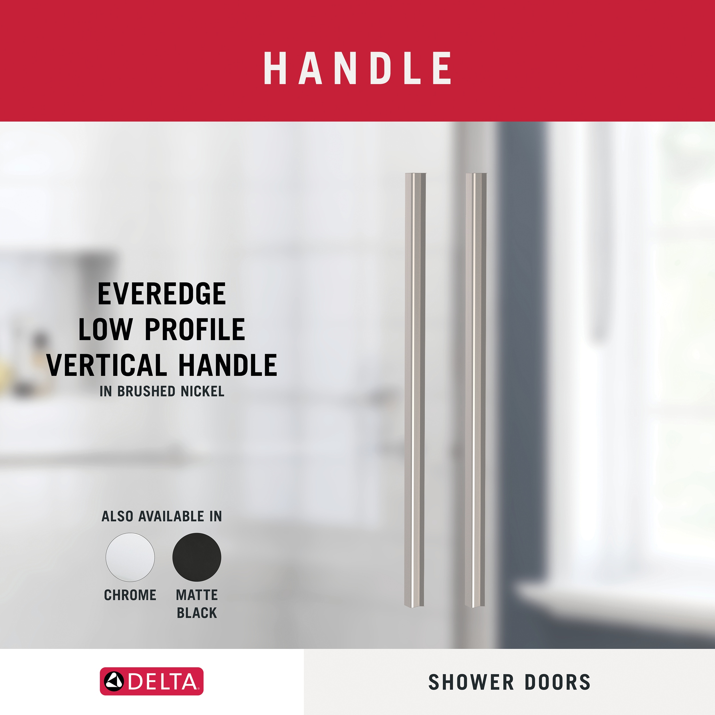 Delta EverEdge Shower Door Brushed Nickel 56-in To 60-in W X 71.1418-in ...