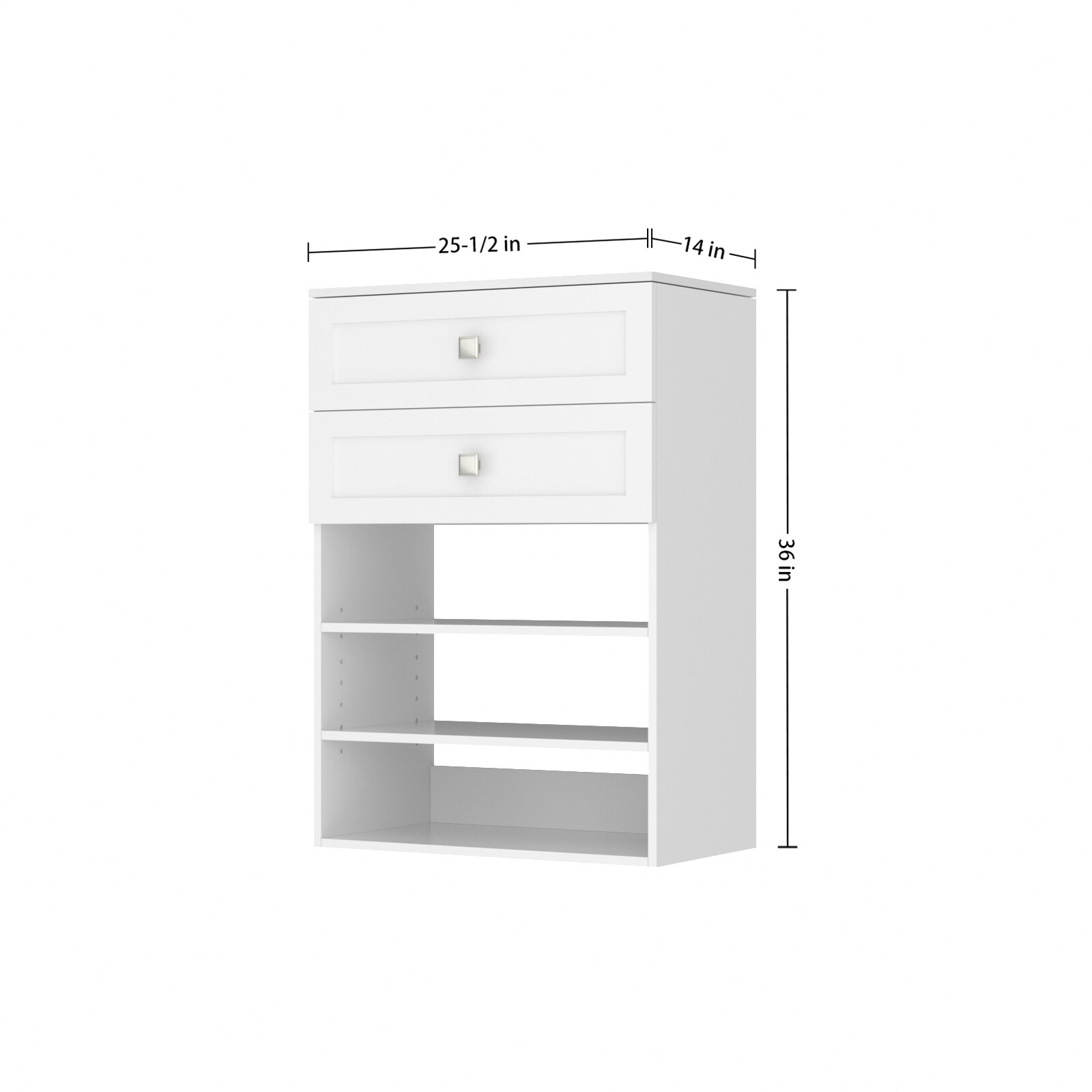 HomLux BD-CCW3S2FD25H Wood-Closet-Shelves - View #7