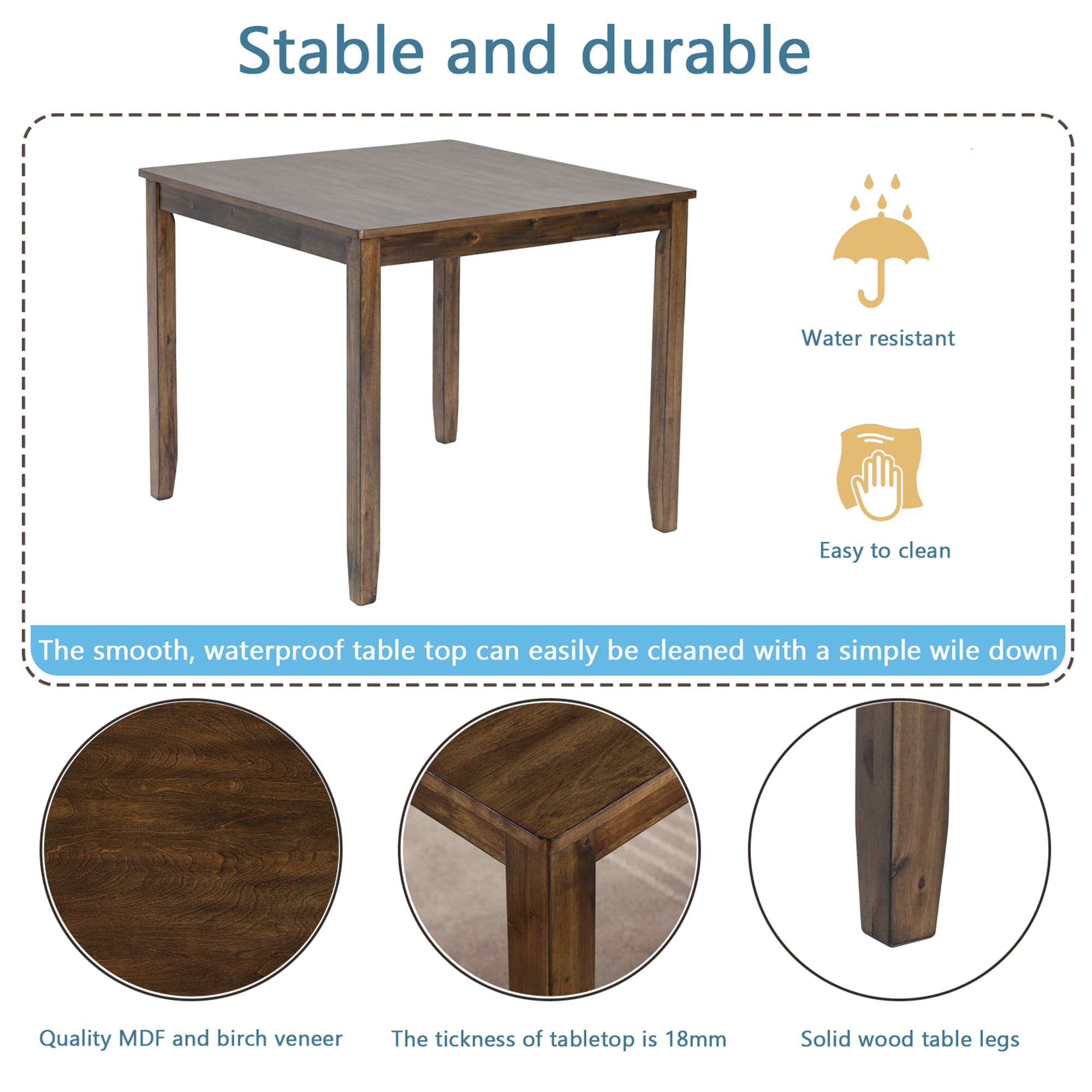 SINOFURN SYA020307BK Dining-Sets - View #5