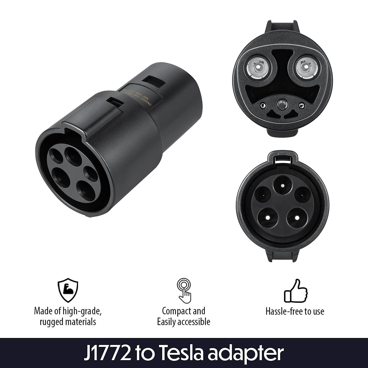 Lectron J1772 to Tesla Car Charger Model 3/S/Y/X Vehicle EV