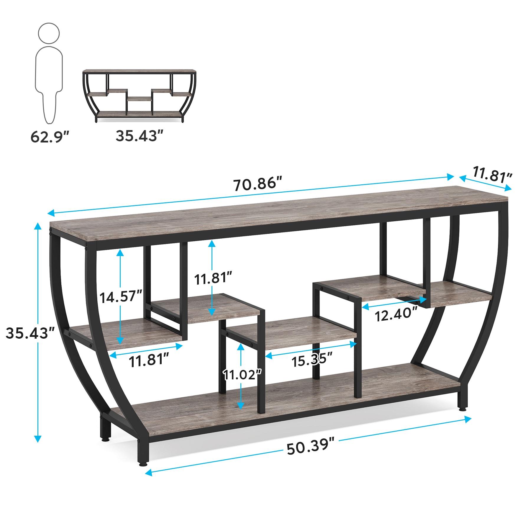 Fnova LWTJ-JW0614 Console-Sofa-Tables - View #3