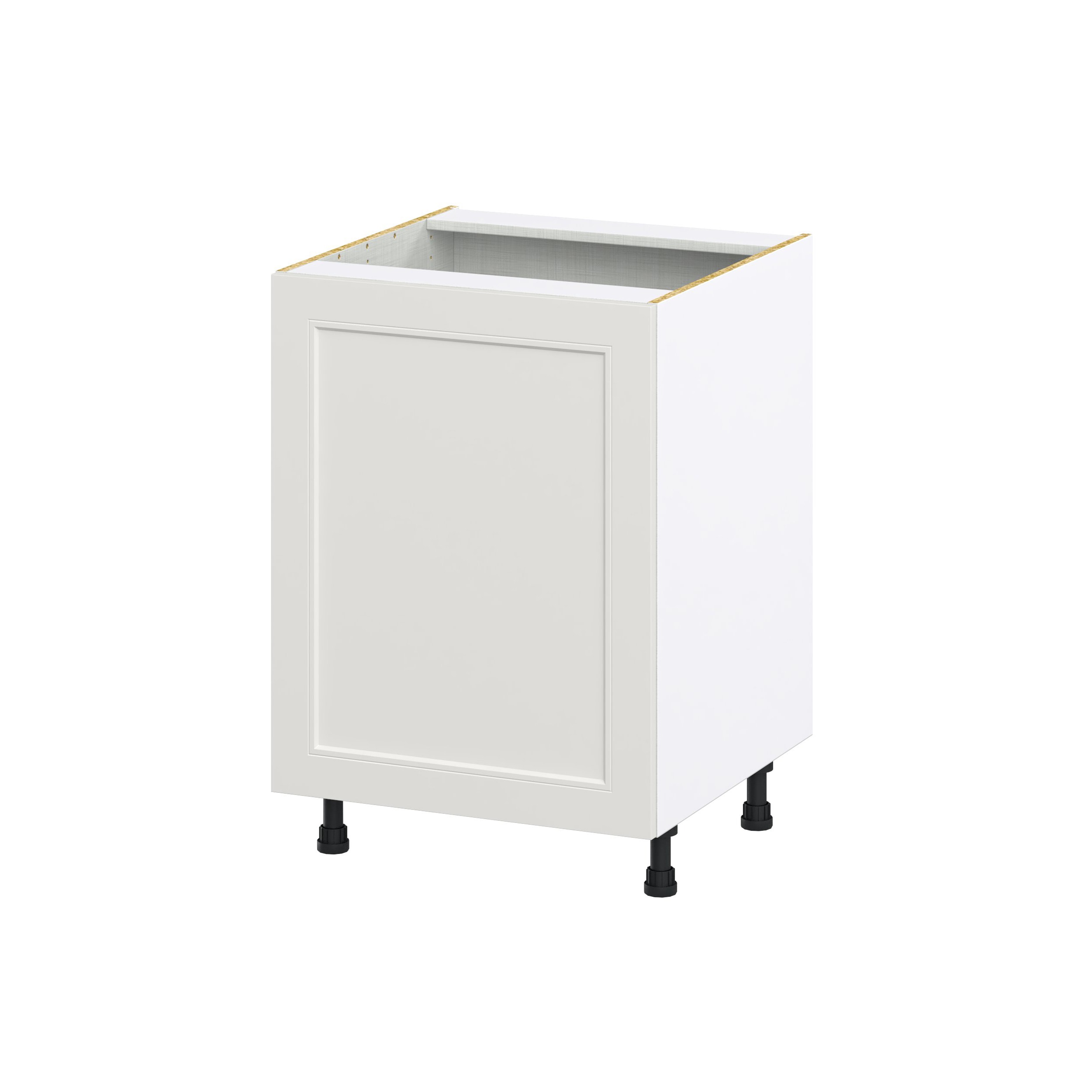 Hugo&Borg DSSB24FH(L/R)-BE Belcourt 24-in W x 34.5-in H x 24-in D Painted Light Gray Sink Base Fully assembled Cabinet (Recessed Panel Shaker)
