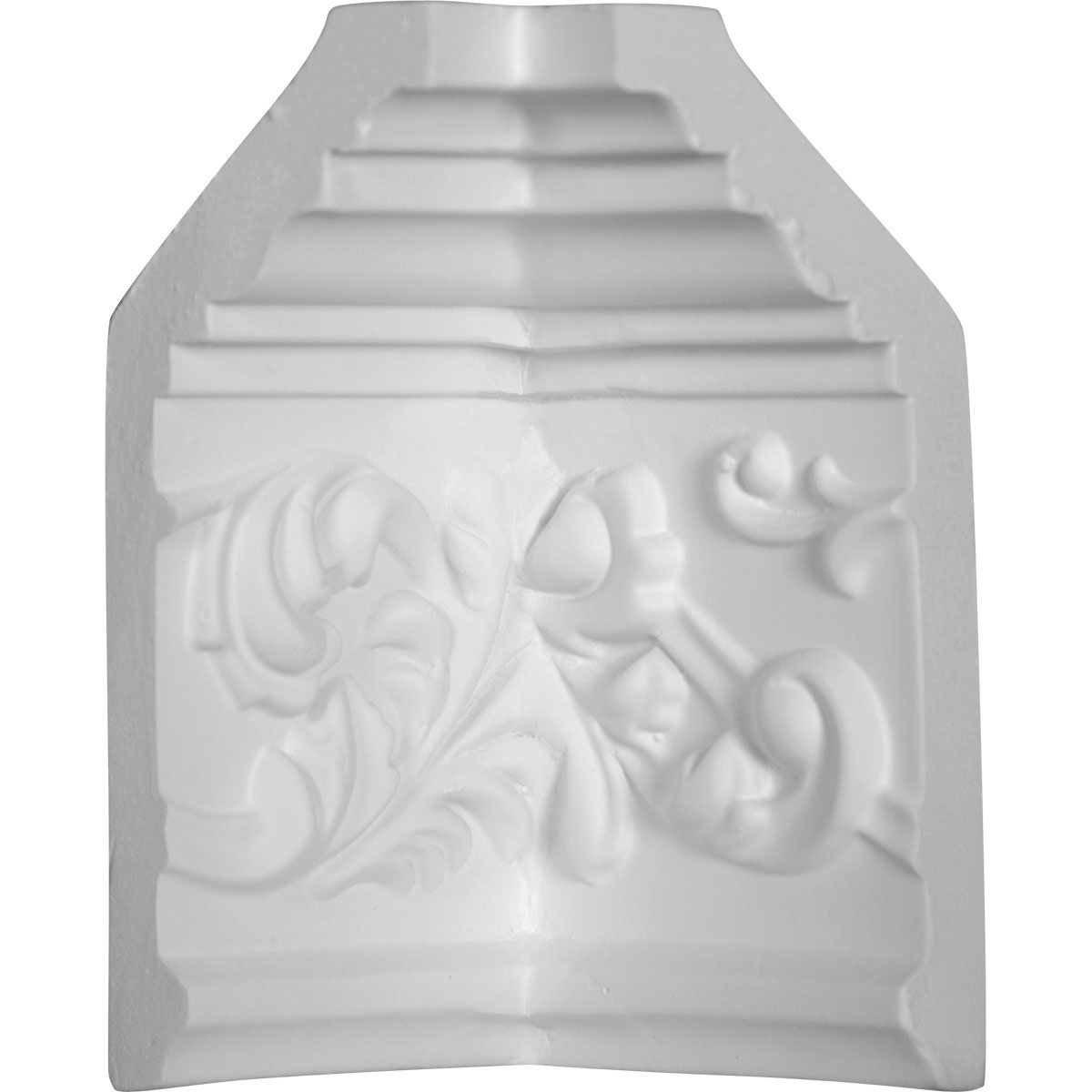 Ekena Millwork MIC05X02RI Richmond 2-3/4-in x 5-1/2-in Interior Primed White Polyurethane Traditional Inside corner Crown Moulding Block