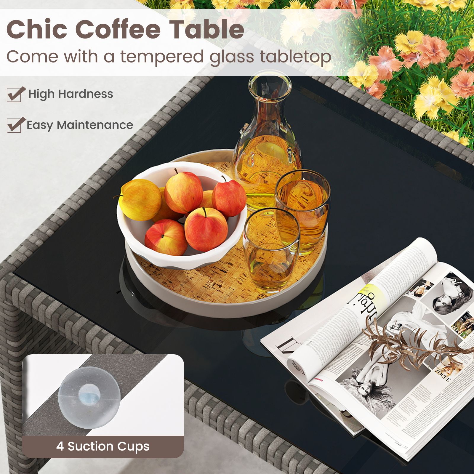 Slickblue D-CO-ER93747WH Patio-Conversation-Sets - View #4