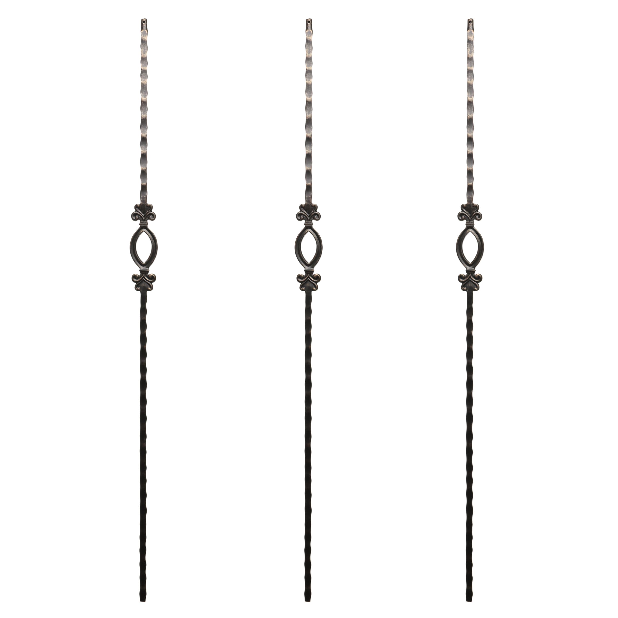 RELIABILT WGT95RB 43-in x 0.5-in Rubbed Bronze Wrought Iron Ring Stair Baluster (3-Pack)
