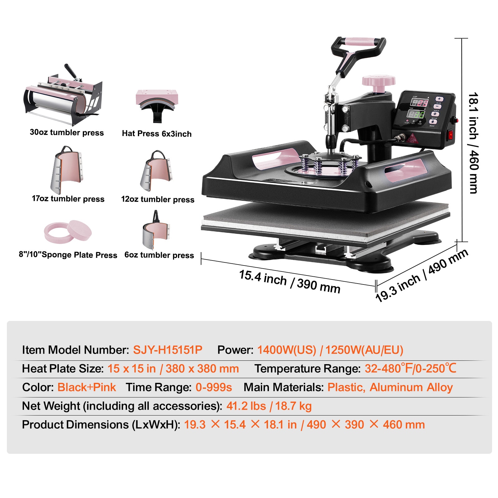 VEVOR TJBHYXKLP8038GNS4V1 Crafting-Machines-Accessories - View #8