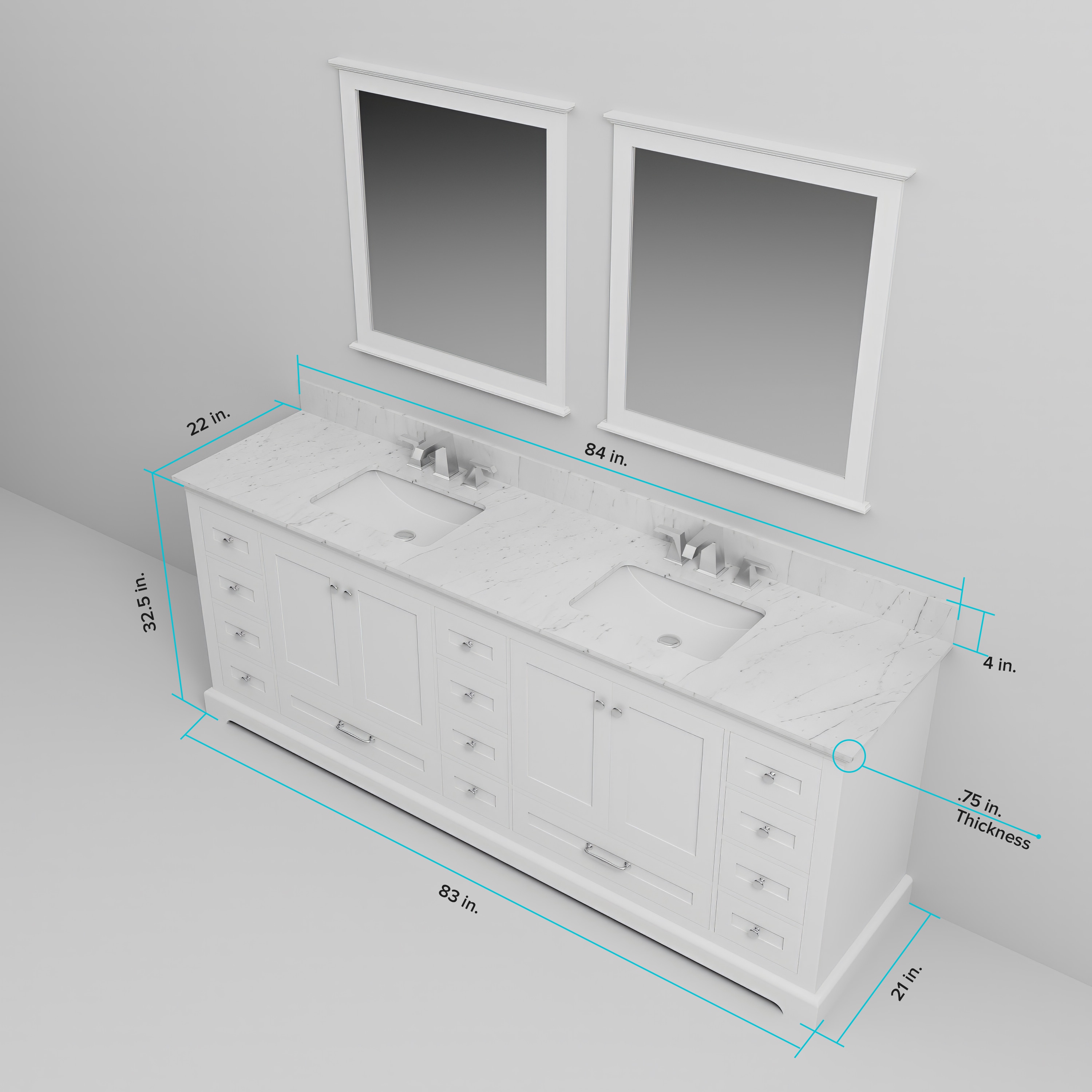 Lexora LD342284DA00000 vanities - View #9
