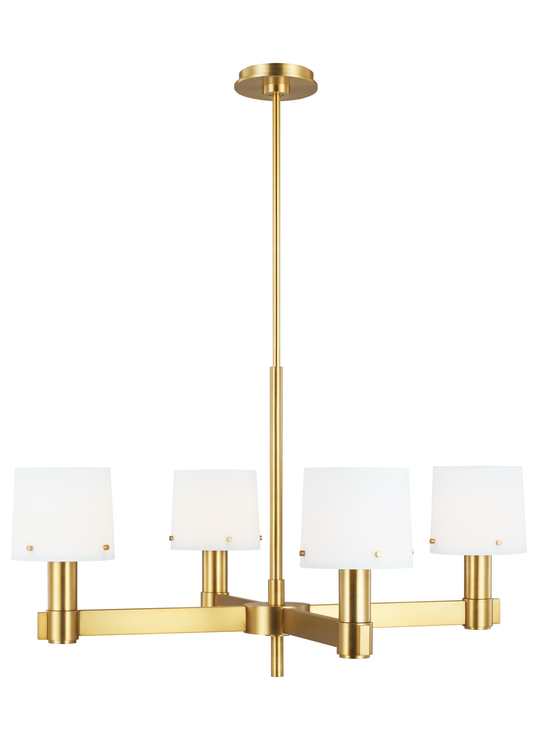 Generation Lighting TC1134BBS Palma 4-Light Burnished Brass Transitional Damp Rated Chandelier