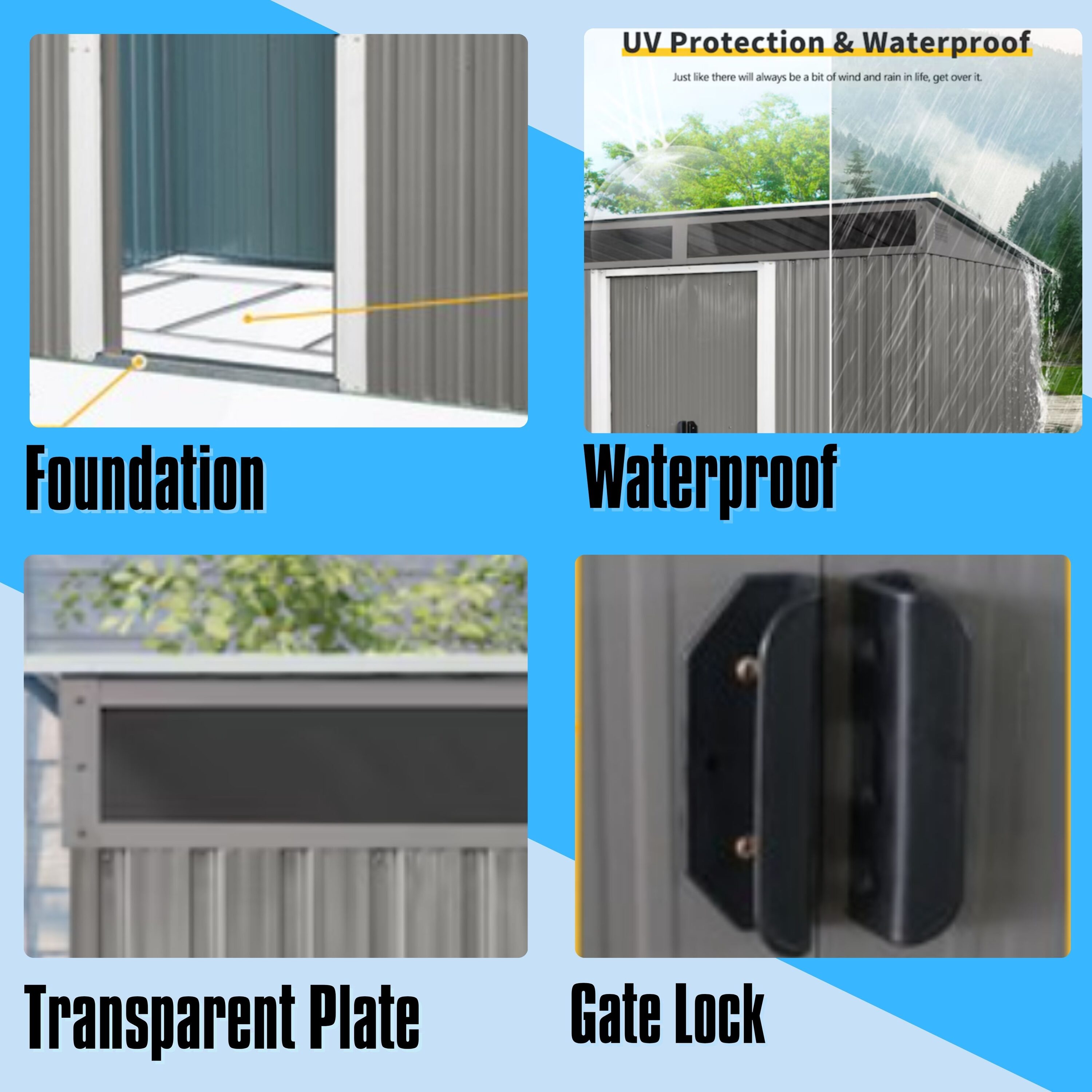 ToolCat BZ-3-146-SN Metal-Storage-Buildings-Sheds - View #2