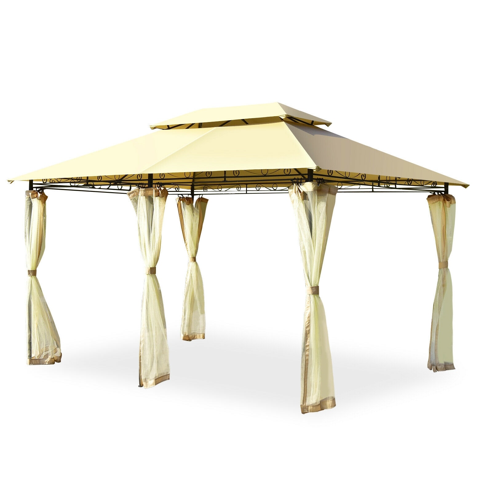 WELLFOR TDG10354BE Wood-Resin-Gazebos - View #8