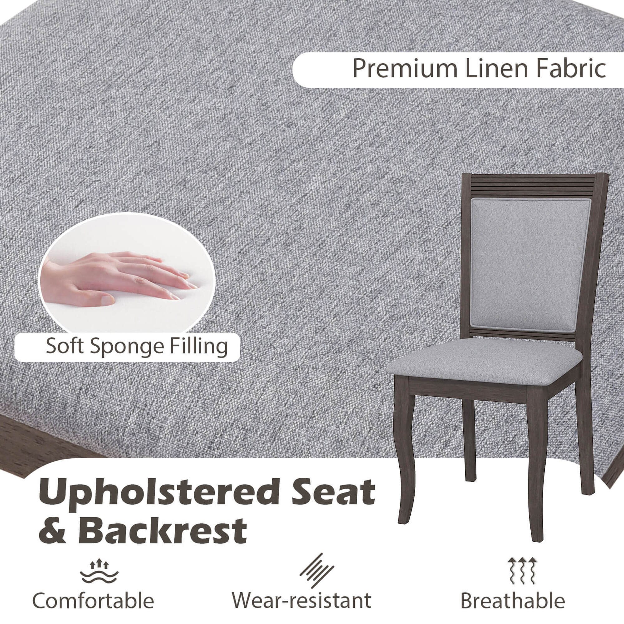 Costway HCST04793 Dining-Chairs - View #5