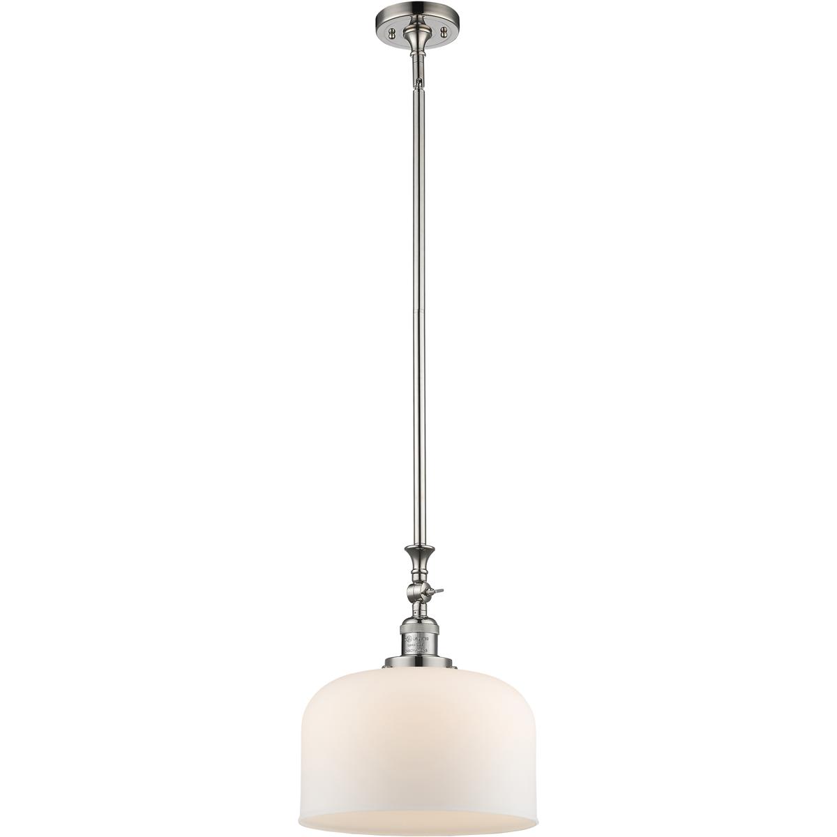  206-PN-G71-L-LED Franklin Restoration Bell Mini Pendant Polished Nickel
