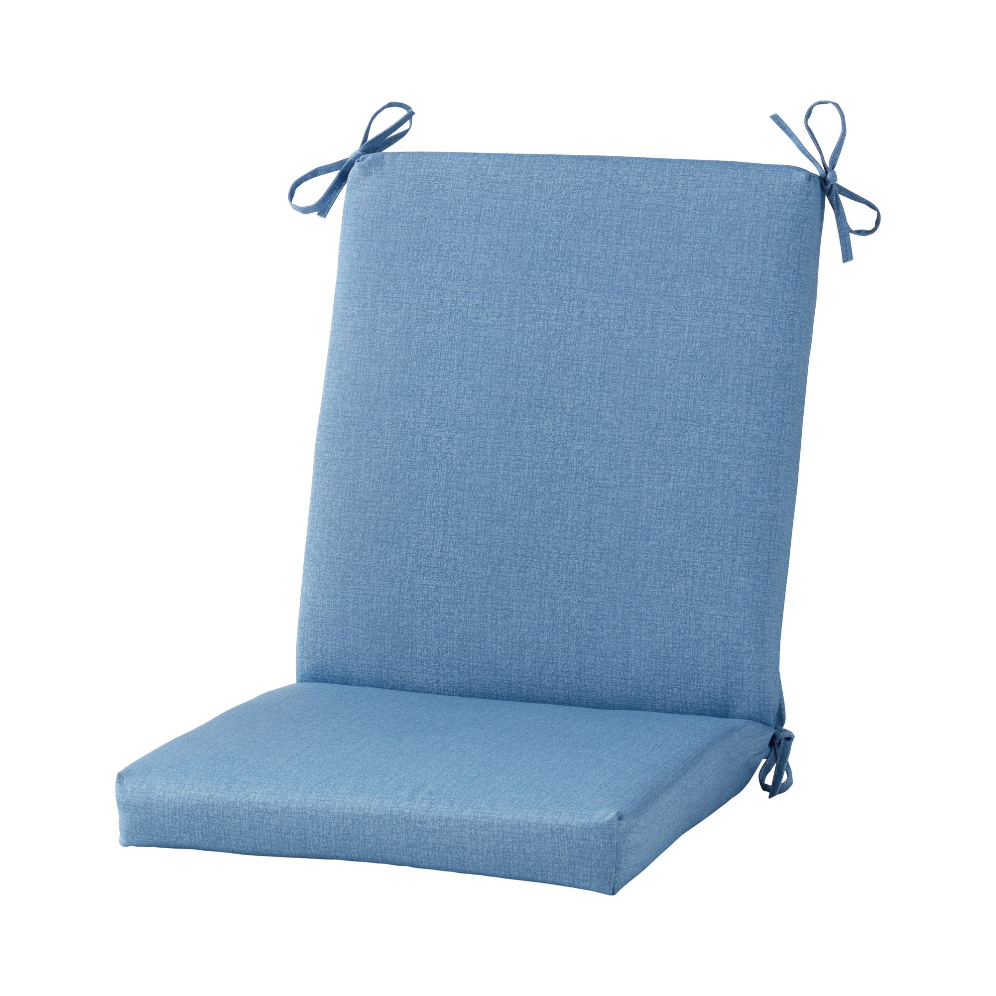 Greendale Home Fashions OP1900-DENIM 19-in x 20-in Denim High back patio chair cushion