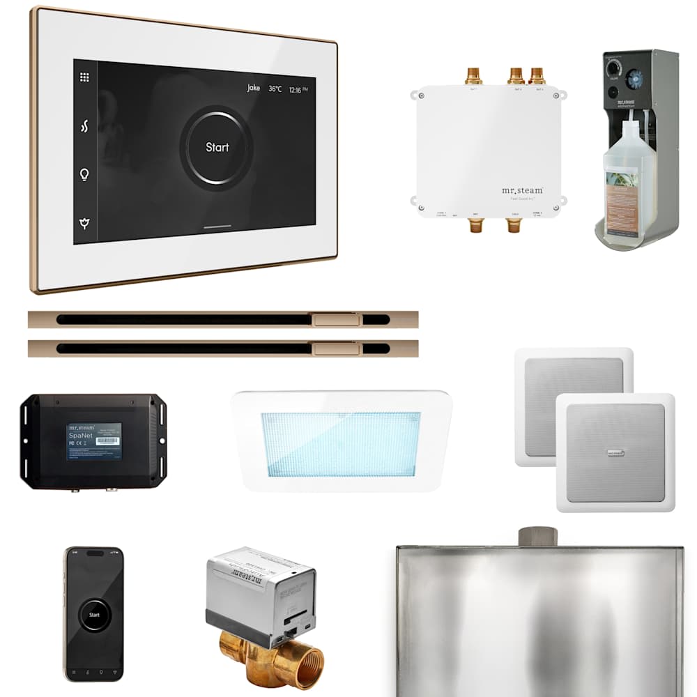  BLS1XL Bliss Max Linear Package Steam Shower Control Package with Isteamx Control and Linear Steamhead